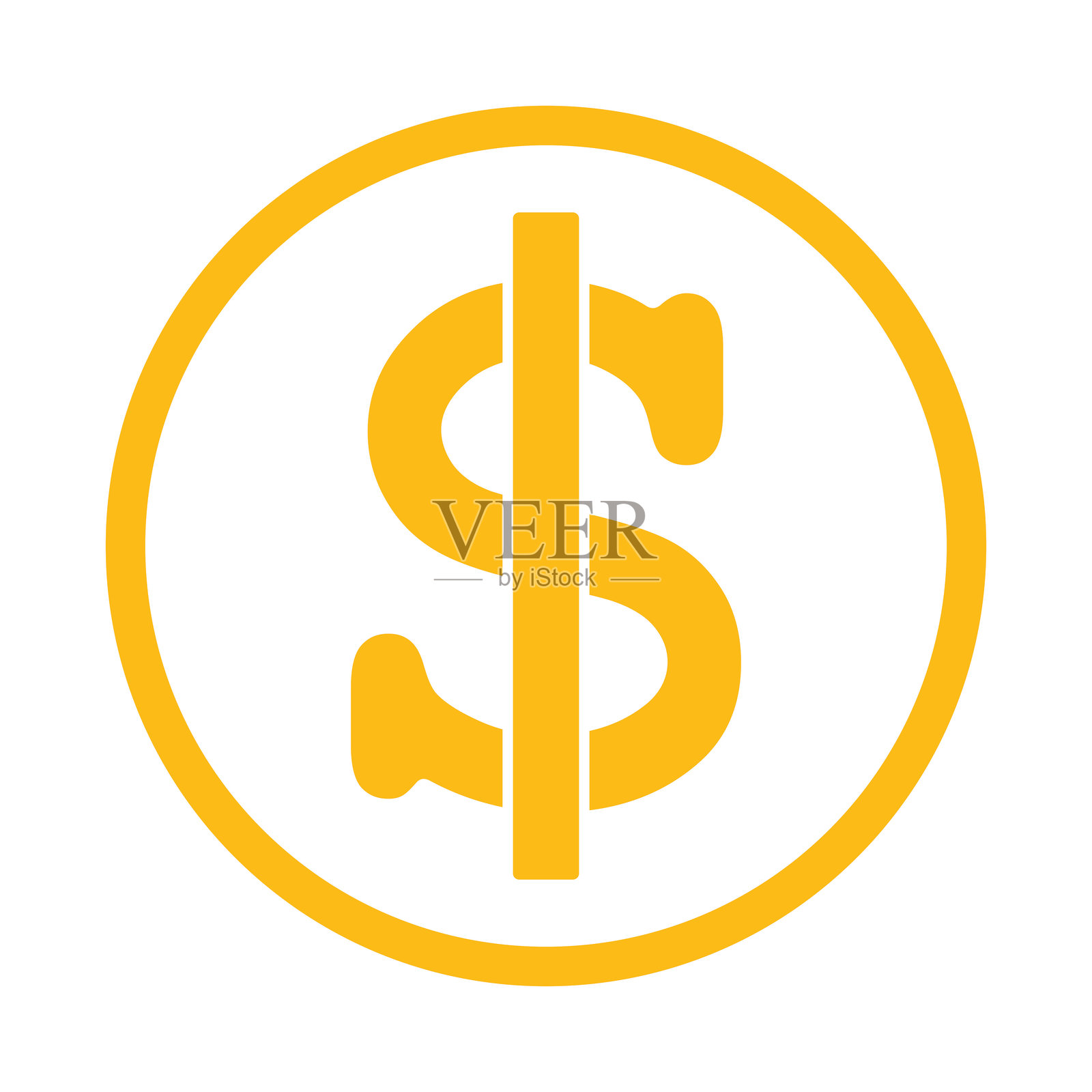 美元符号插画图片素材