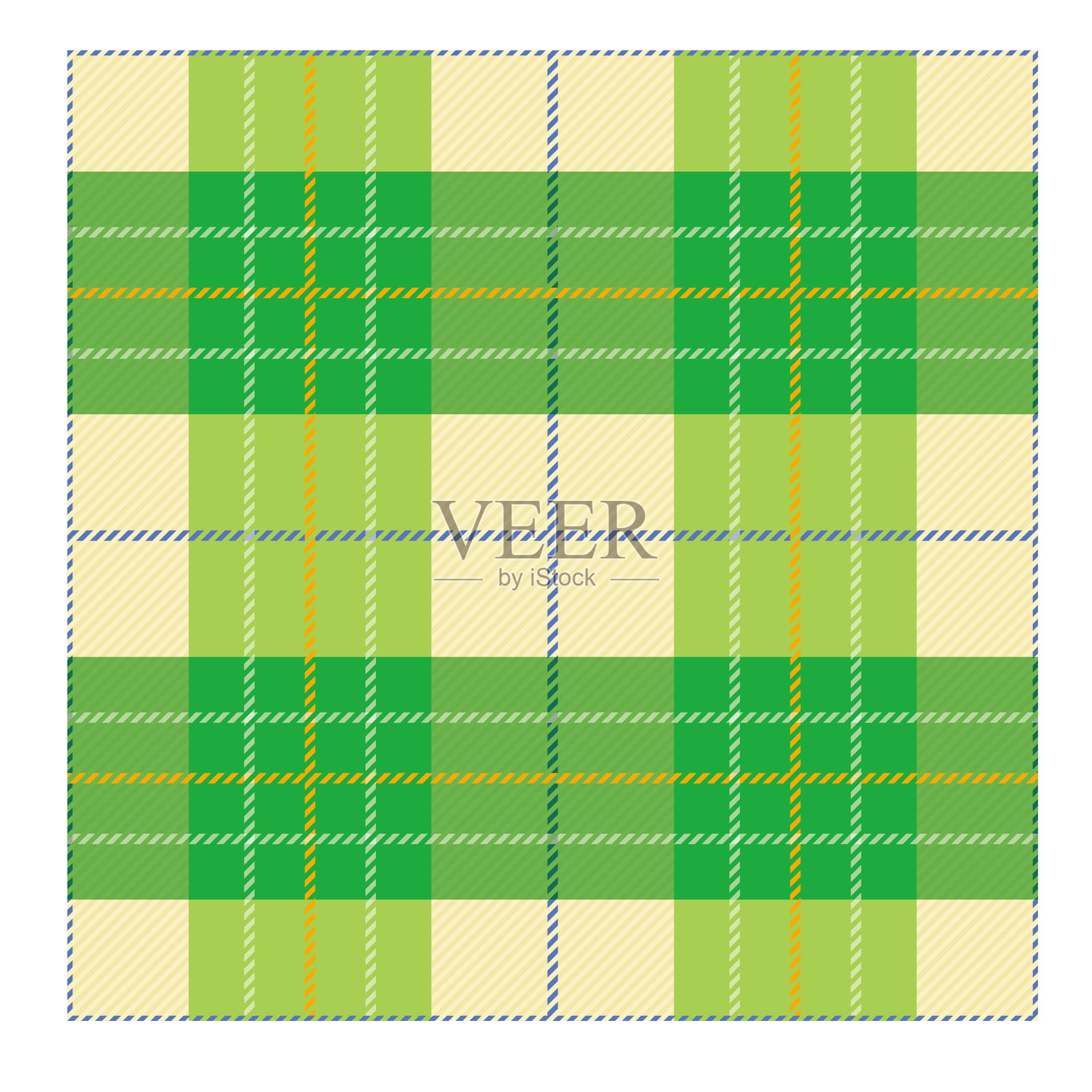 无缝格子图案，格子图案插图背景集图形素材。插画图片素材