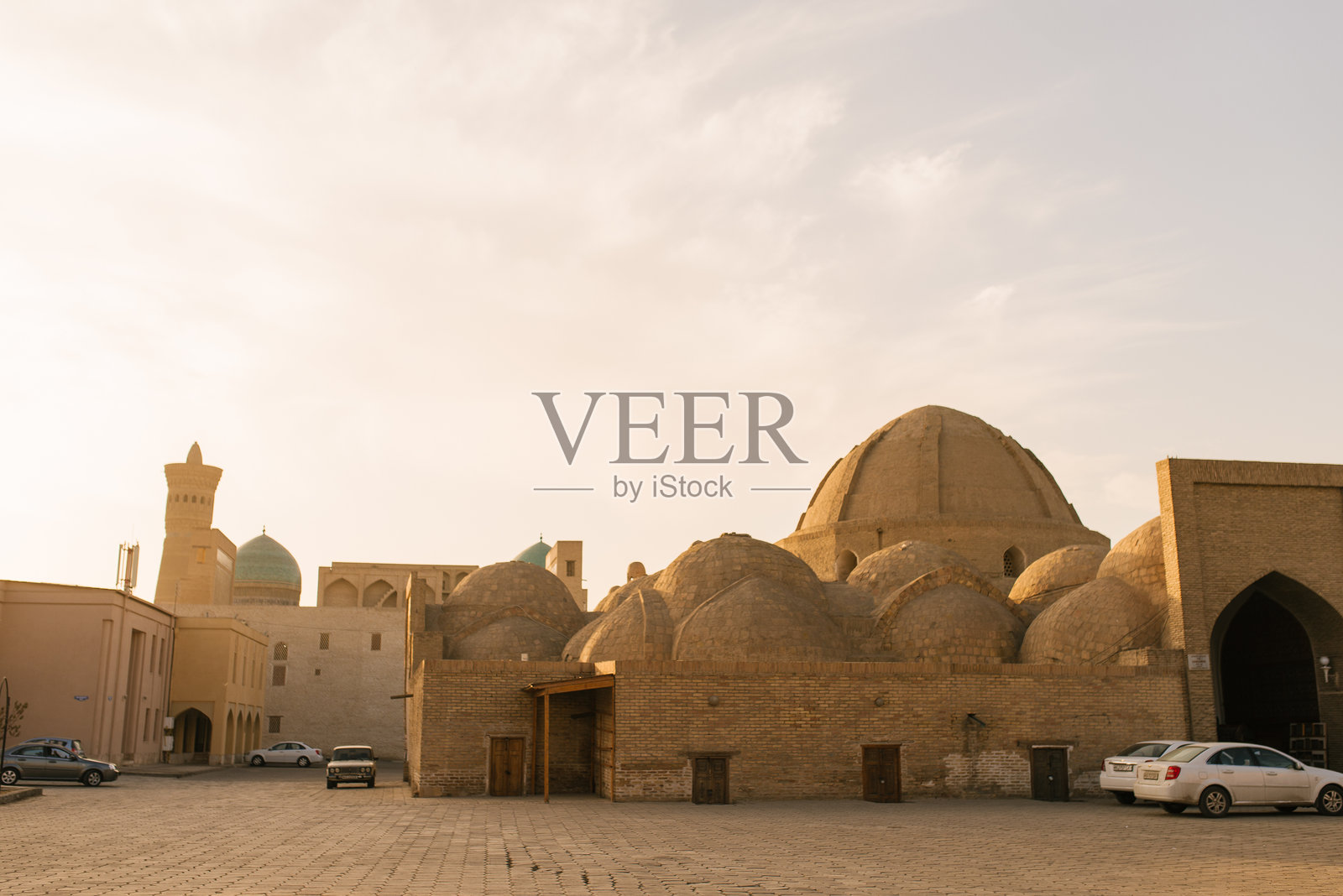 布哈拉老城的景观照片摄影图片