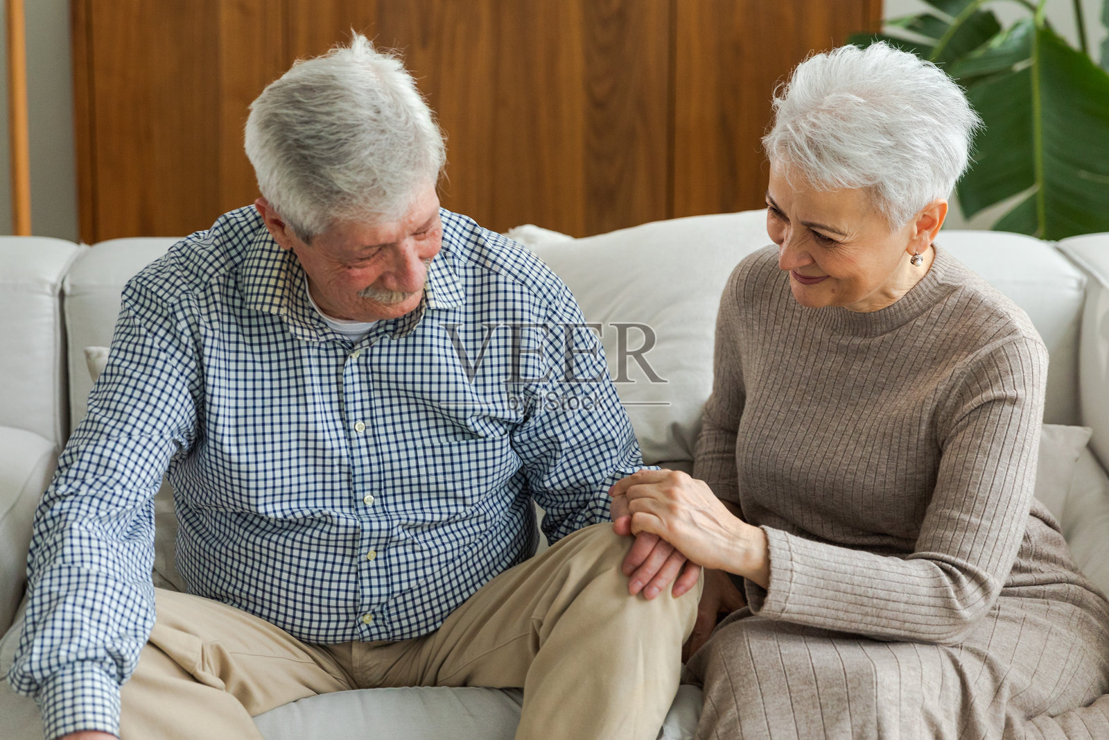 在家中的老年夫妇照片摄影图片