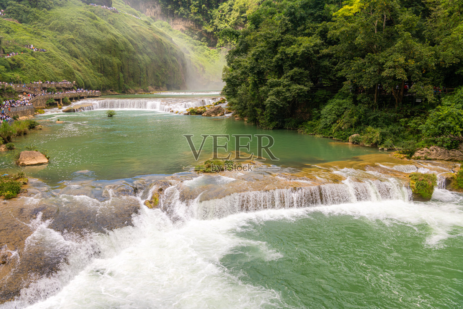 贵州中国黄果树瀑布黄果树景区的白水河照片摄影图片