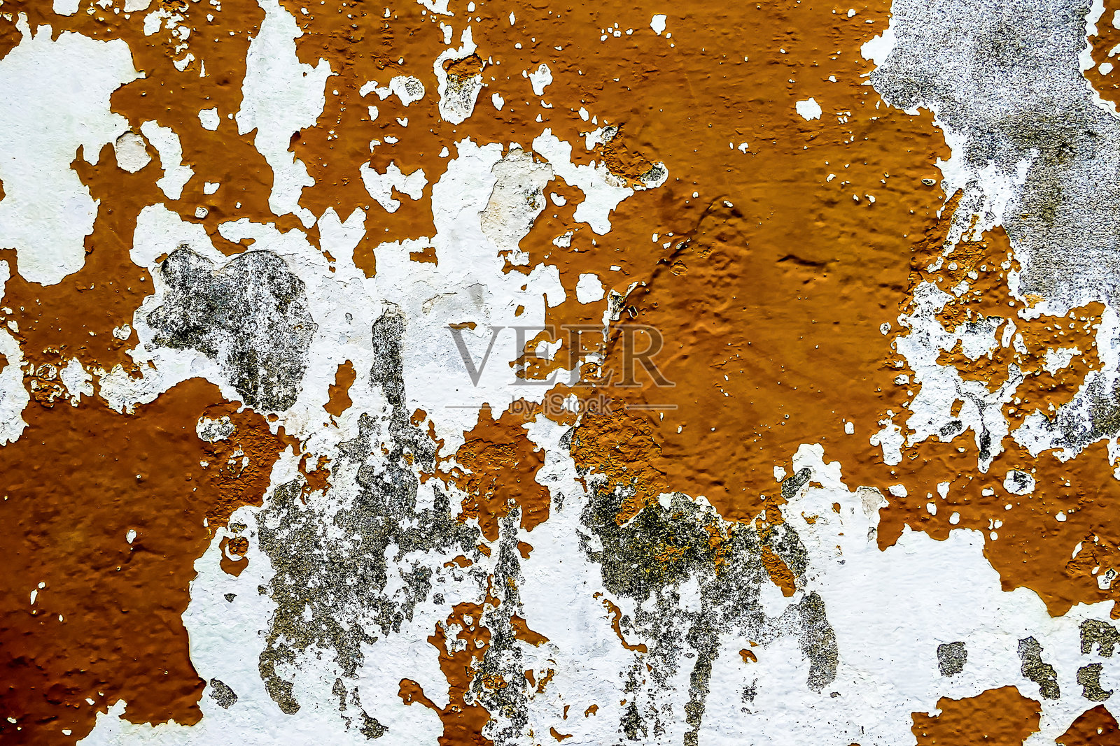 剥落的旧油漆墙面抽象背景照片摄影图片