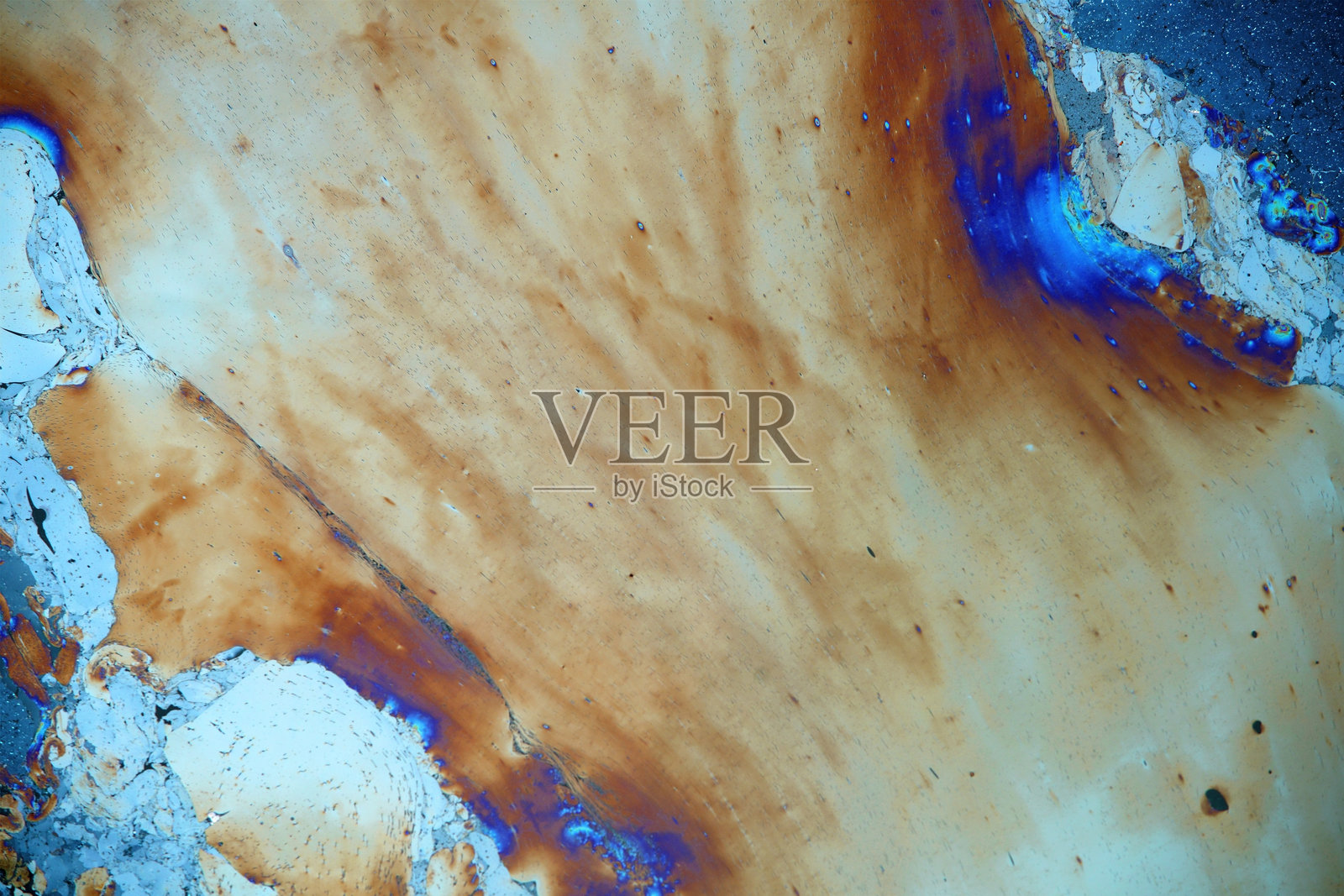 光滑水面抽象图案与多彩花纹照片摄影图片