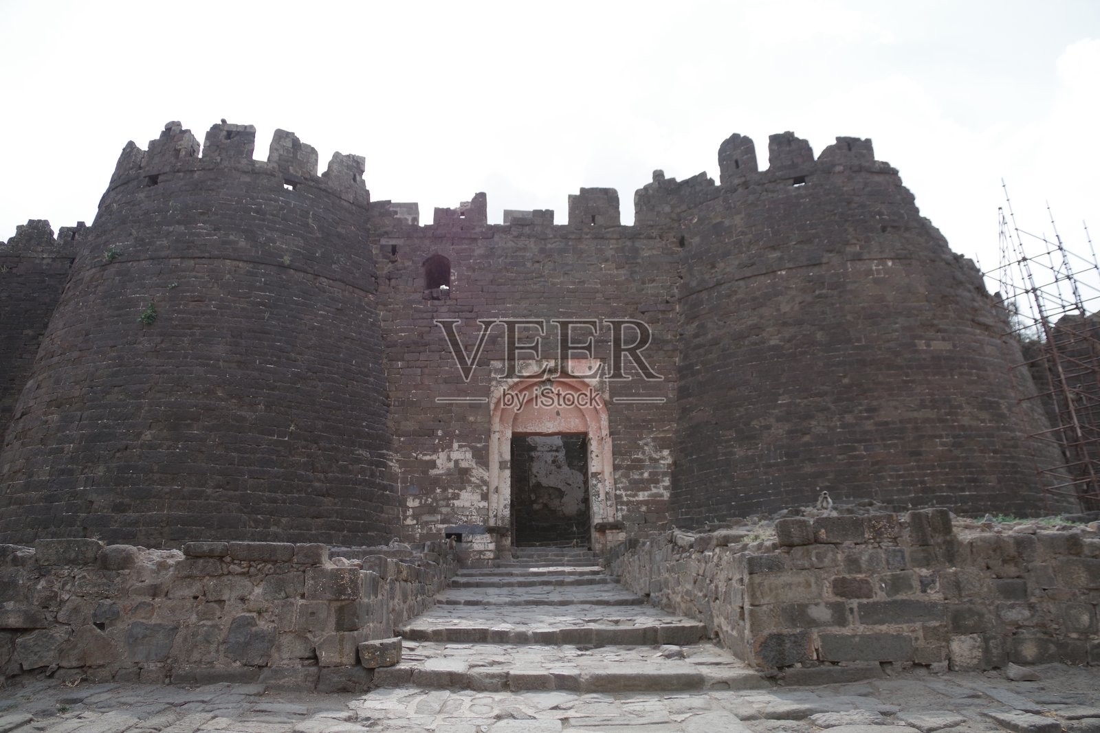 印度的达乌拉塔巴德堡垒照片摄影图片