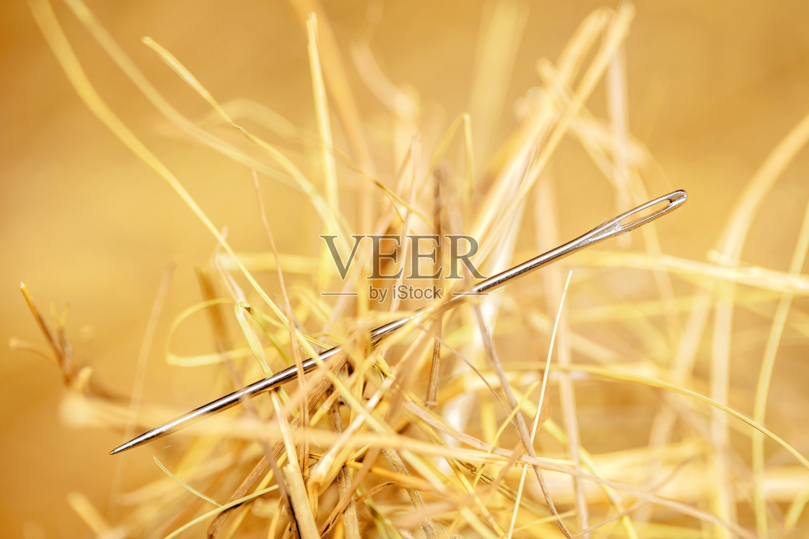 干草堆中的针特写照片摄影图片