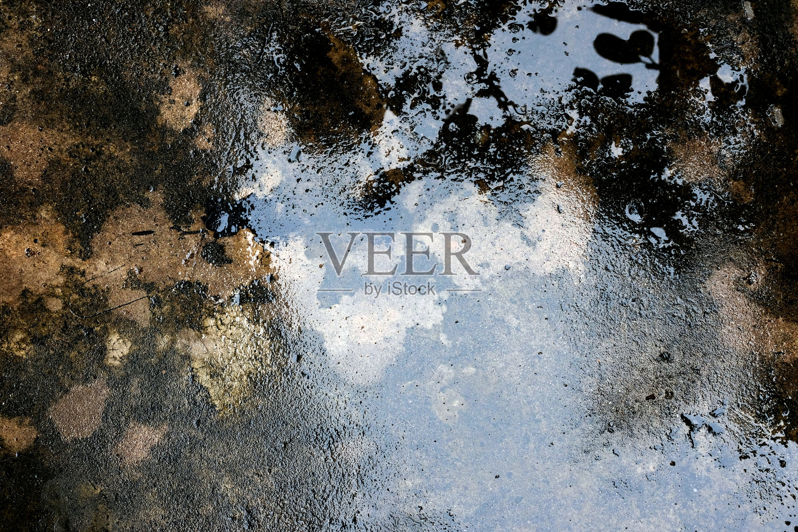 粗糙地面上的抽象形态照片摄影图片