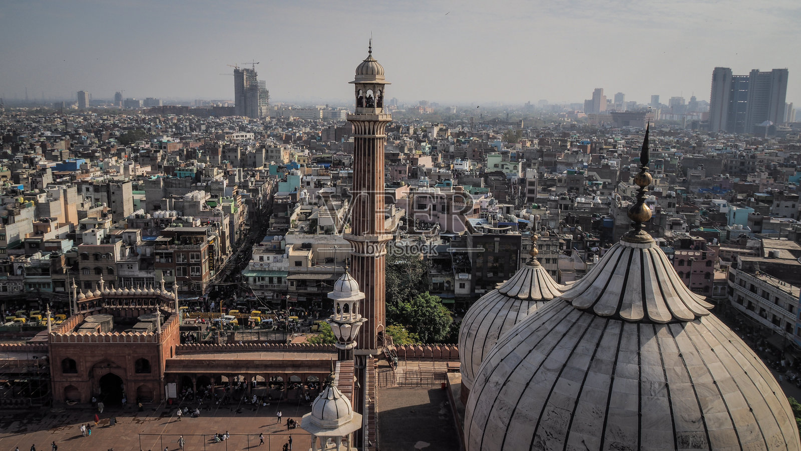 德里的贾玛清真寺建筑照片摄影图片