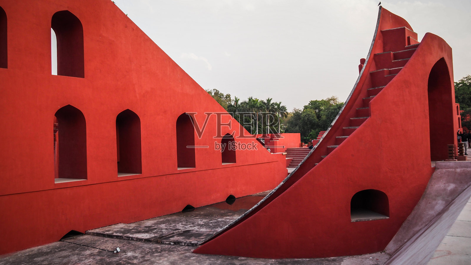 印度德里的建筑风格照片摄影图片