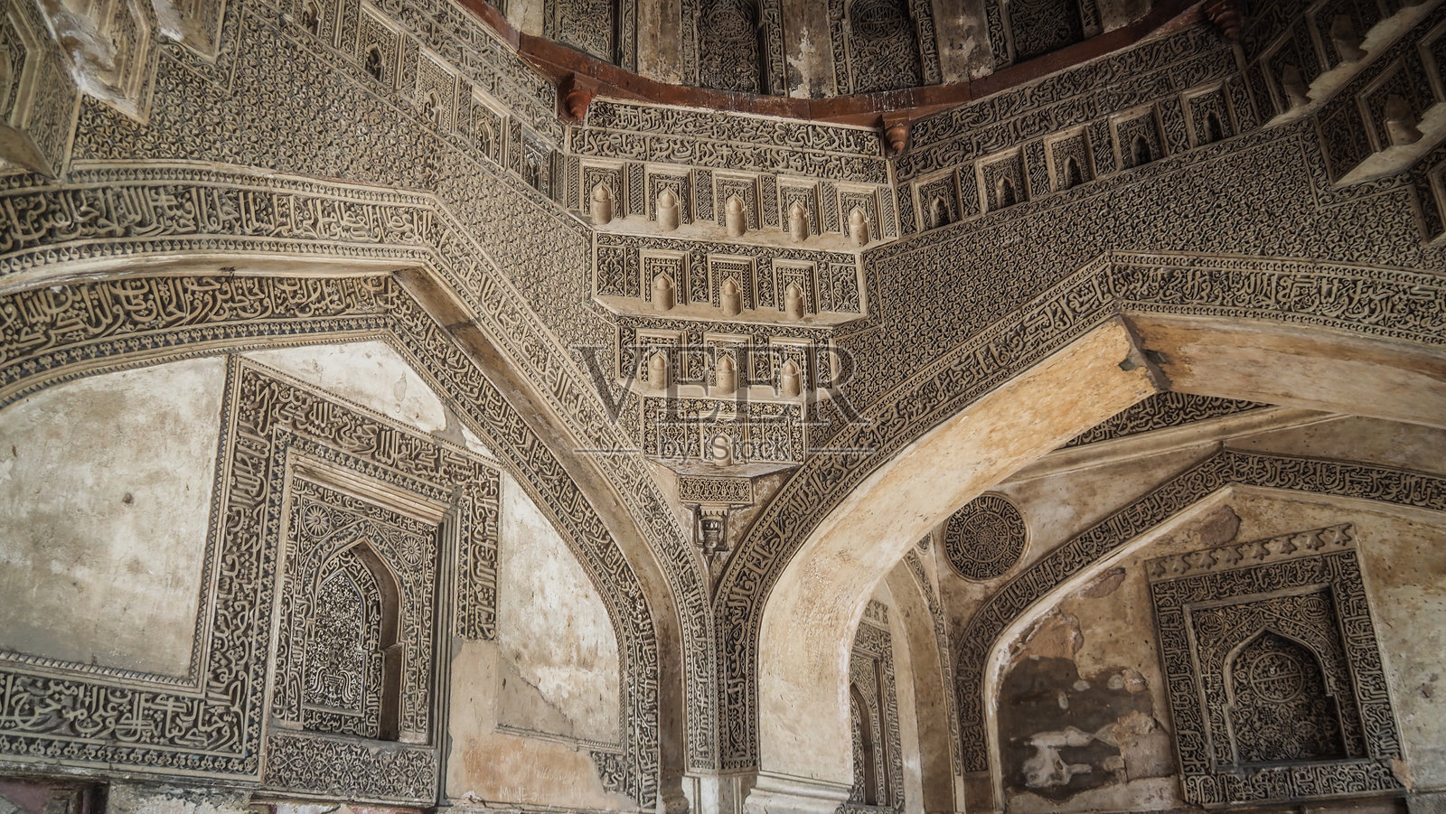 印度德里的建筑风格照片摄影图片