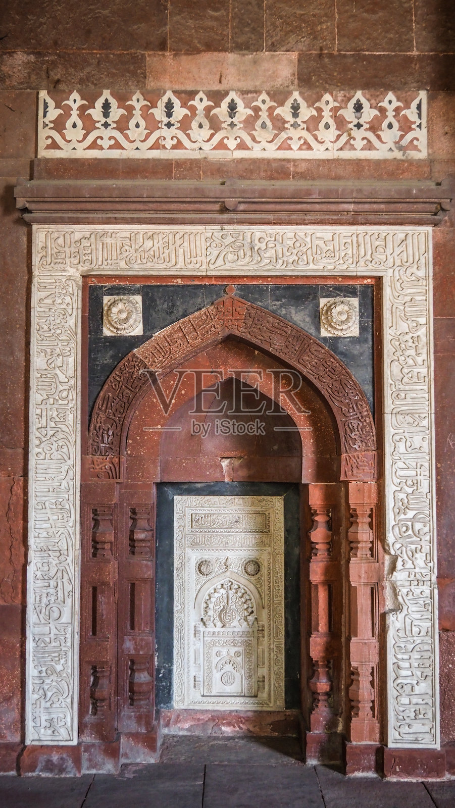 印度德里的建筑风格照片摄影图片