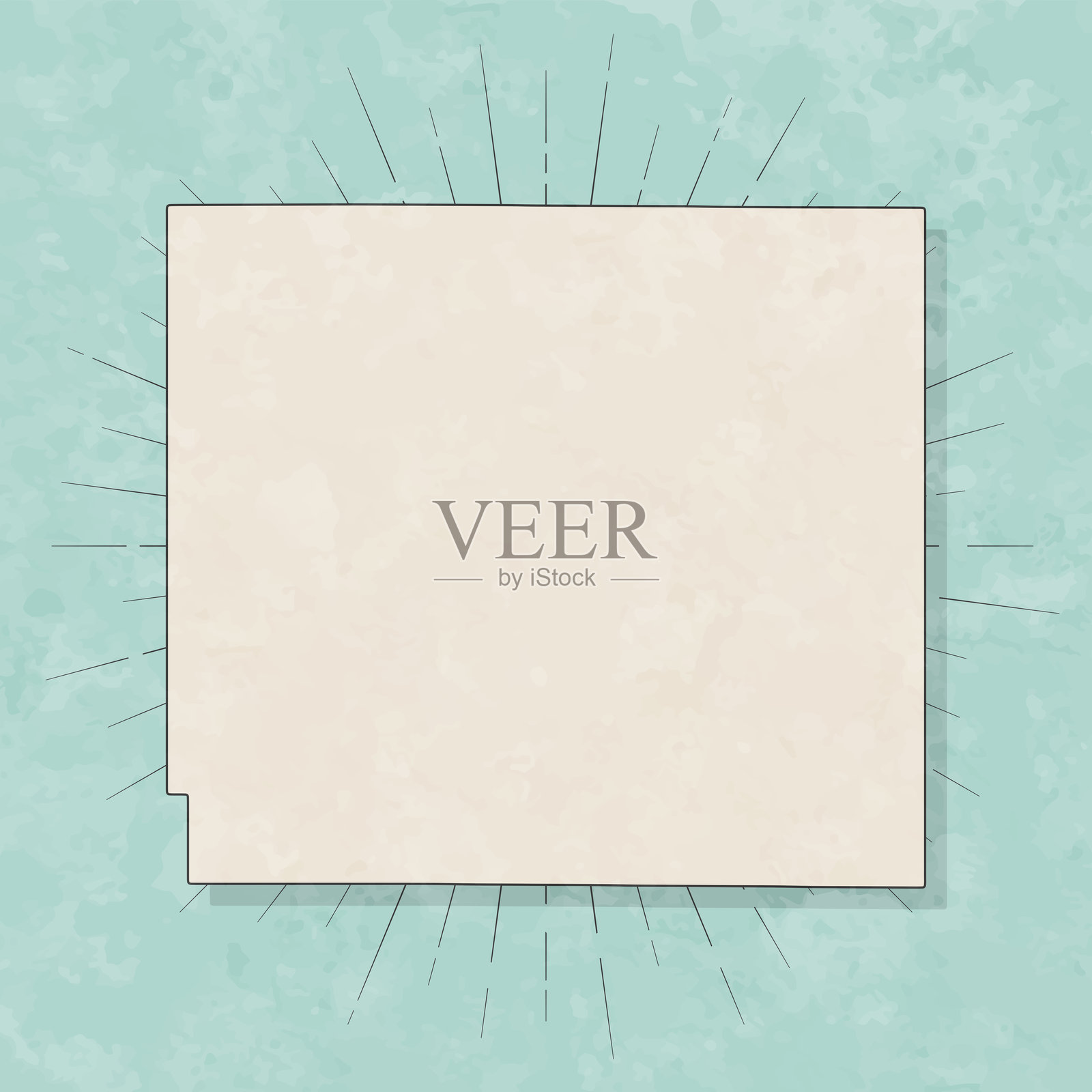 克劳福德县，堪萨斯州。复古风格地图 - 旧纹理纸张插画图片素材