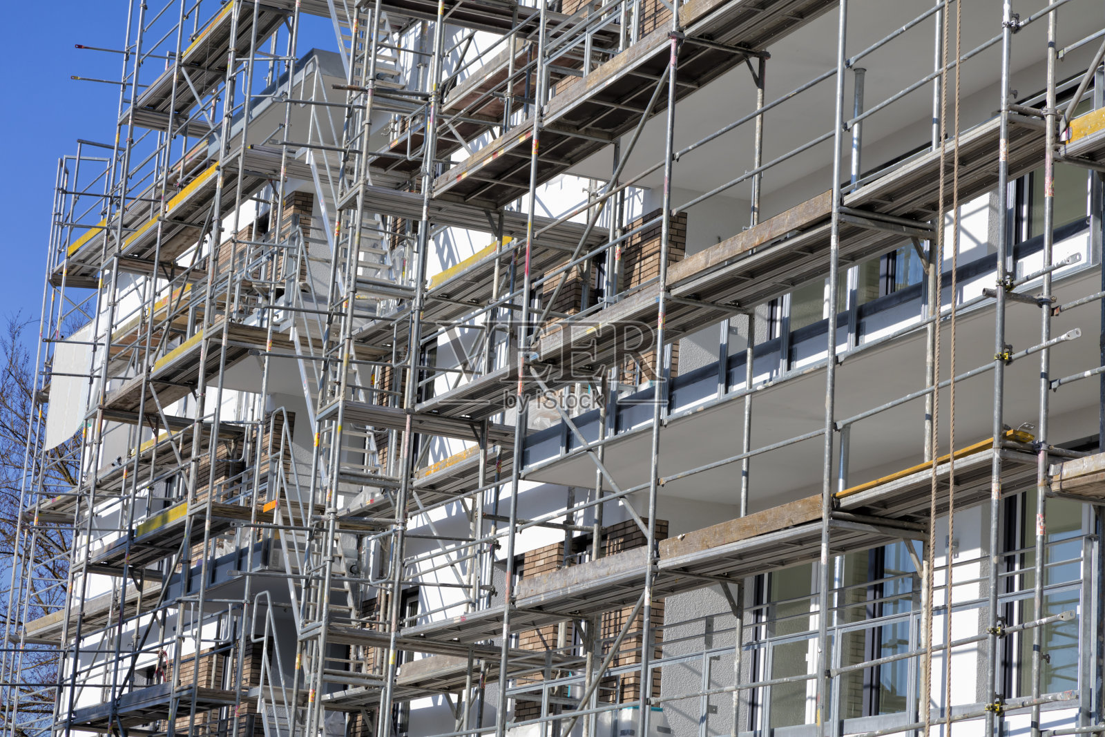 新现代公寓正在建设中照片摄影图片