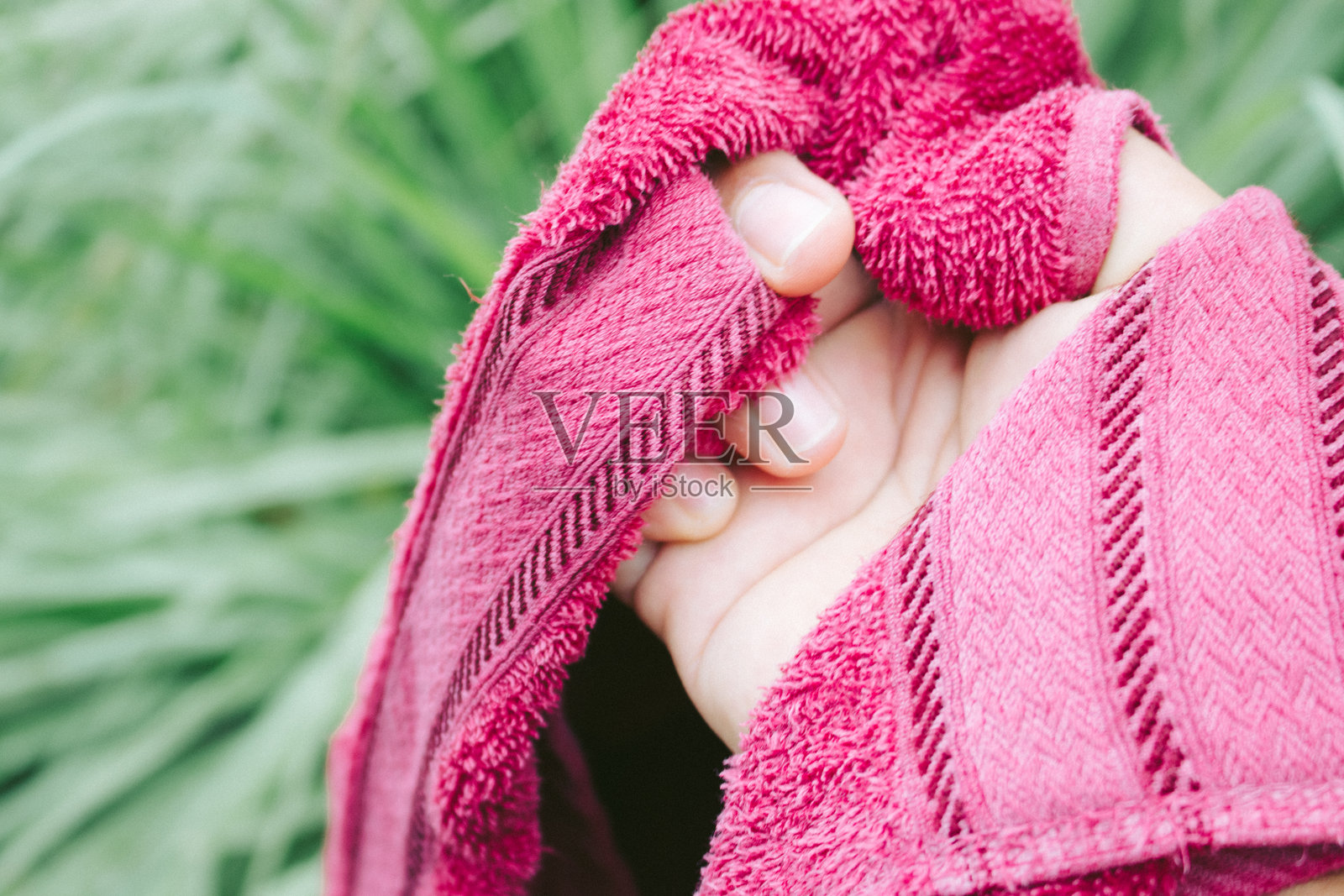 红色棉布照片摄影图片