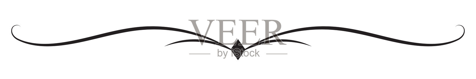 复古装饰线条。文本分隔符。线条边框。线条分隔符，边框，复古分隔符，下划线元素。矢量插图插画图片素材