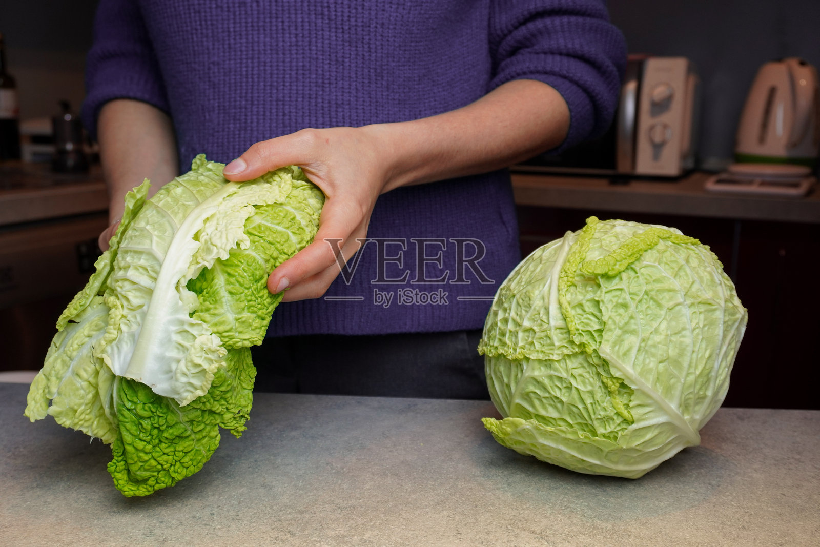 萨沃伊卷心菜照片摄影图片