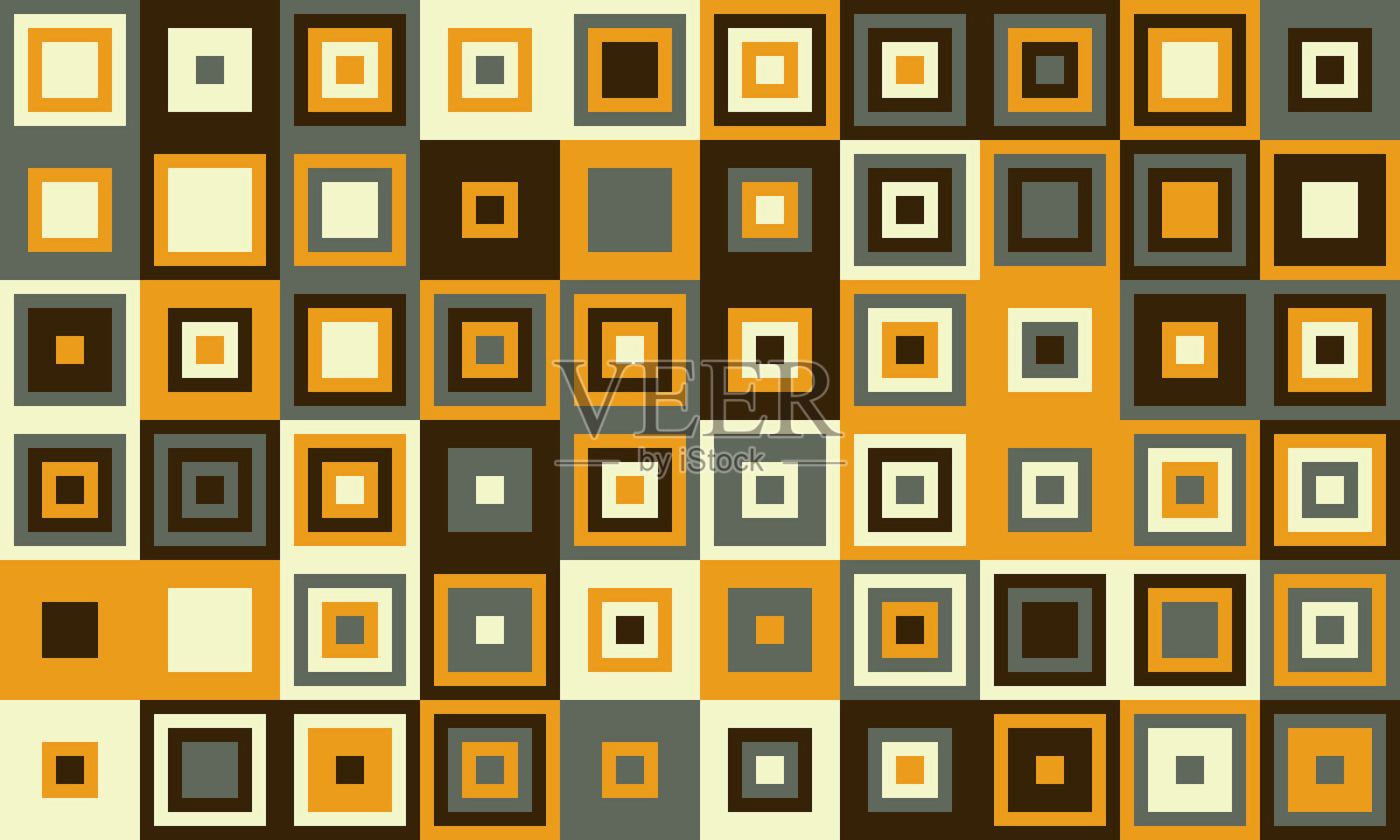 极简网格设计，带有华丽细节和明亮色彩。非常适合用于纺织品、封面艺术或背景，为项目增添结构美感。插画图片素材