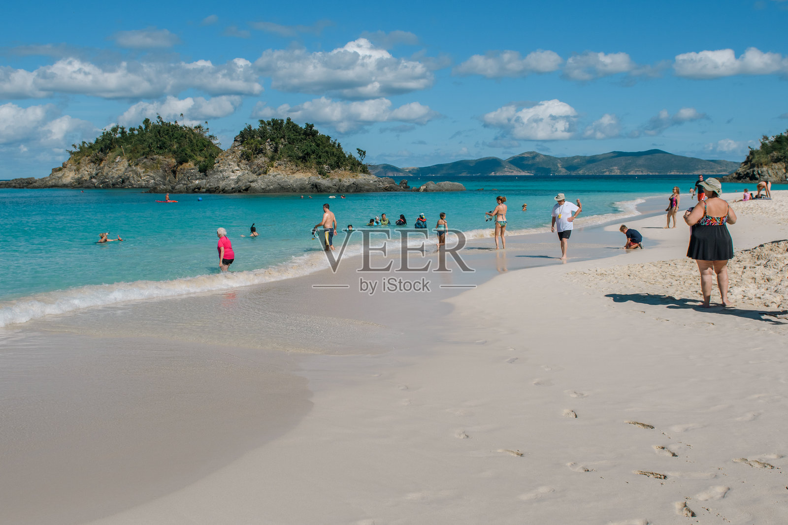 霍克斯巢海滩的放松日照片摄影图片