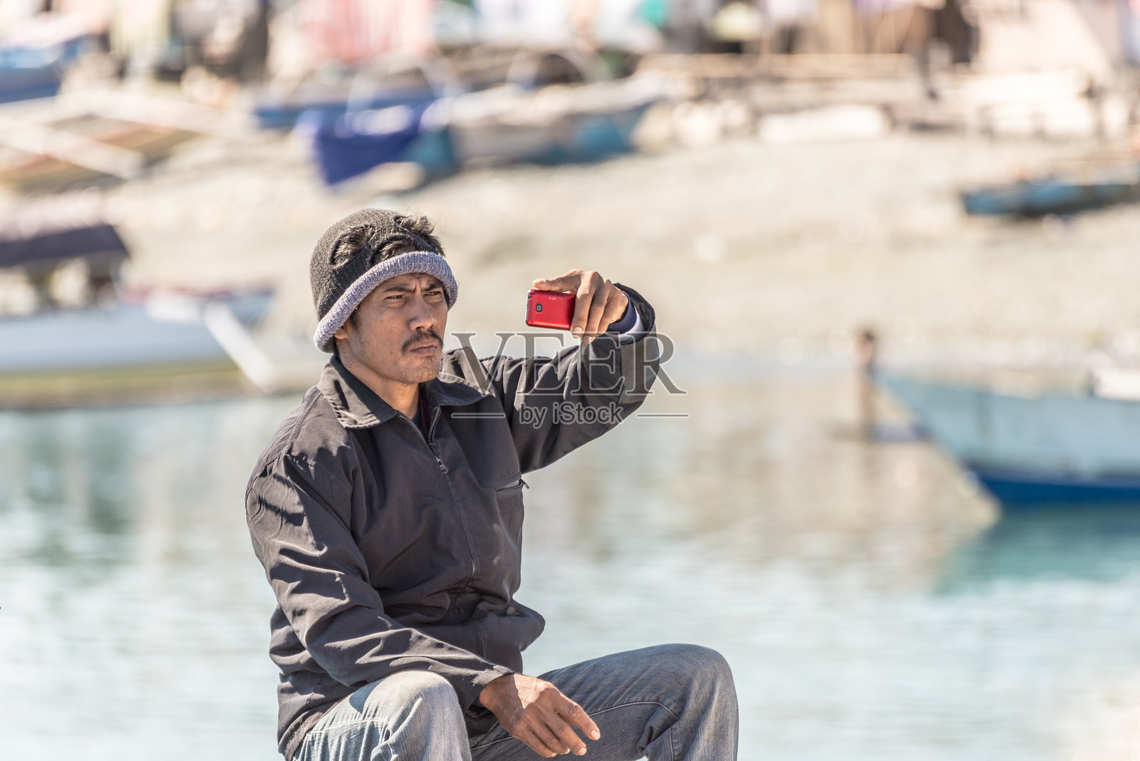 印度尼西亚：当地人自拍照片摄影图片