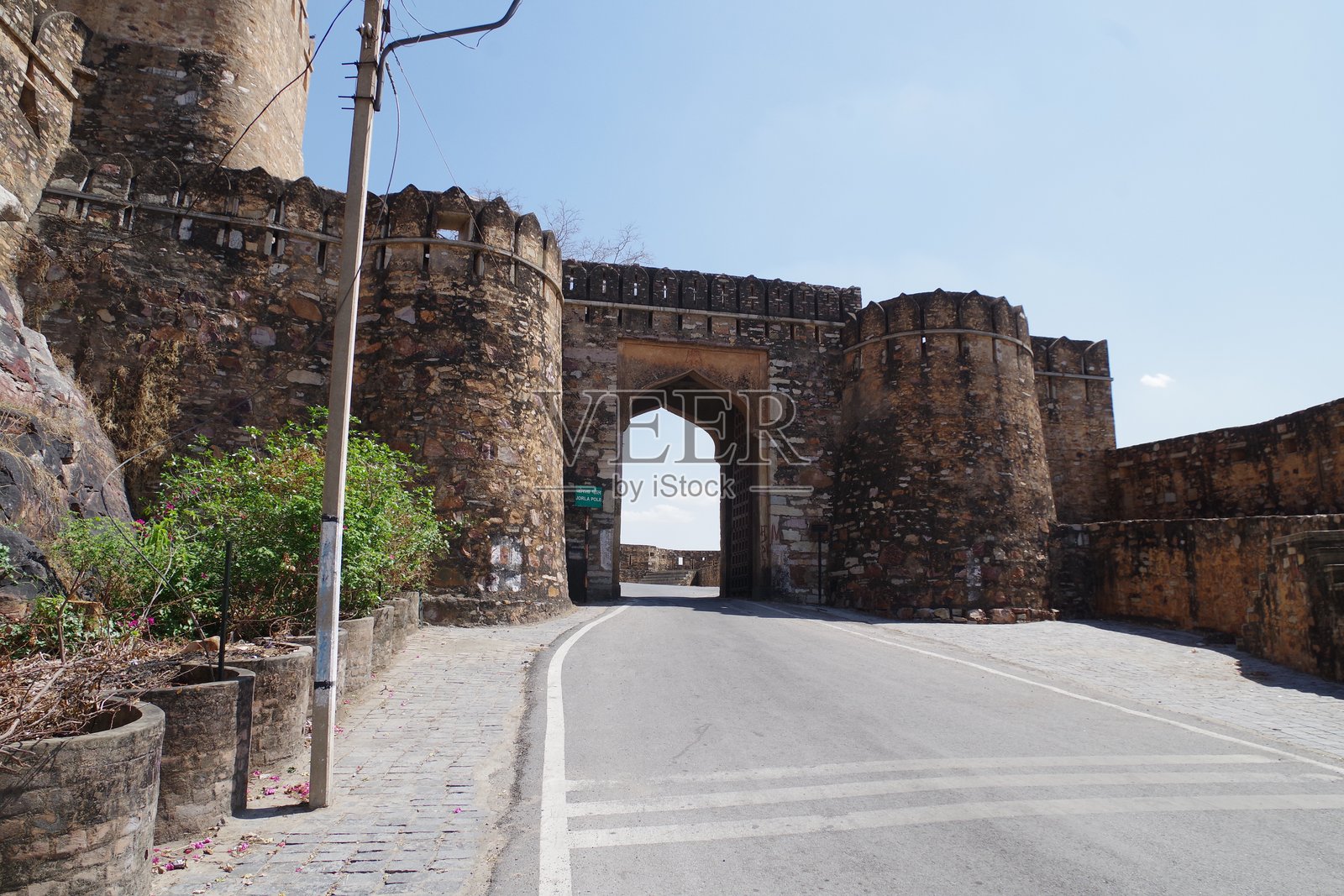 印度拉贾斯坦邦的奇托尔加尔堡照片摄影图片