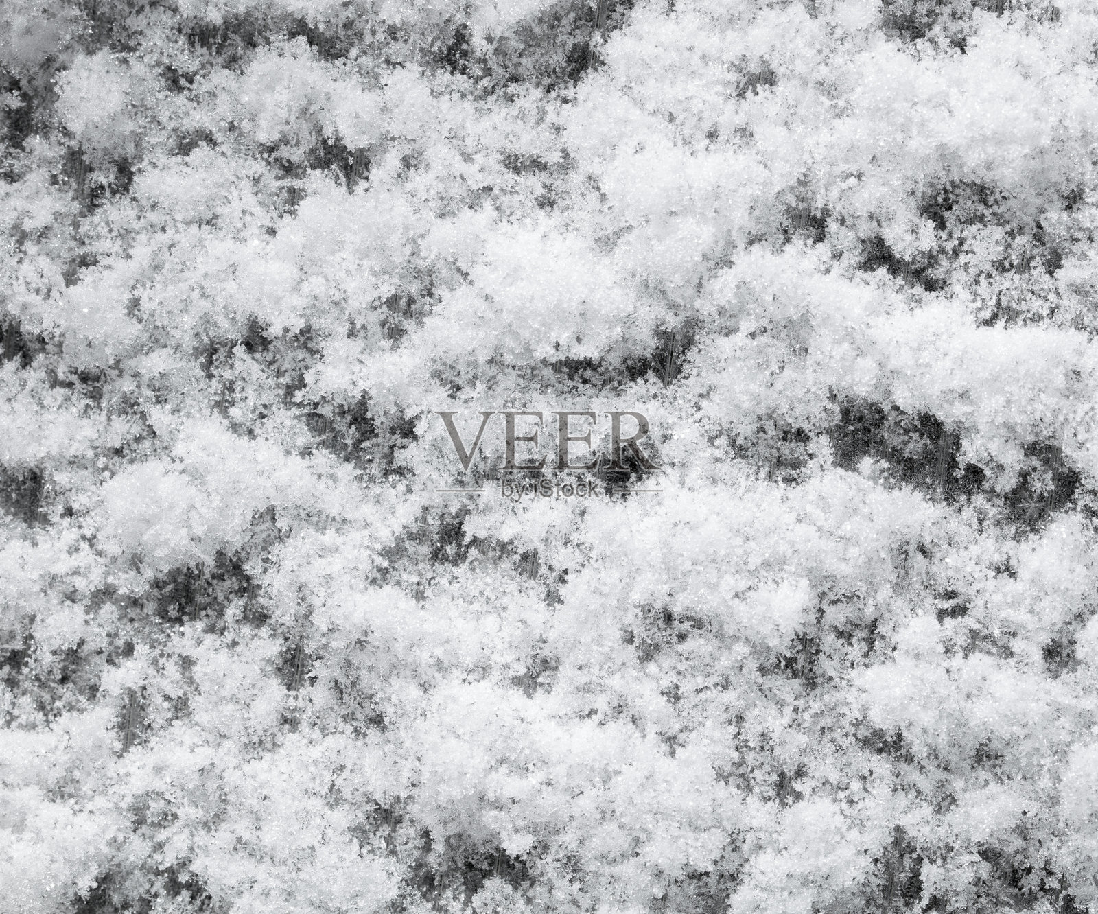 覆盖着厚厚积雪的雪景照片摄影图片