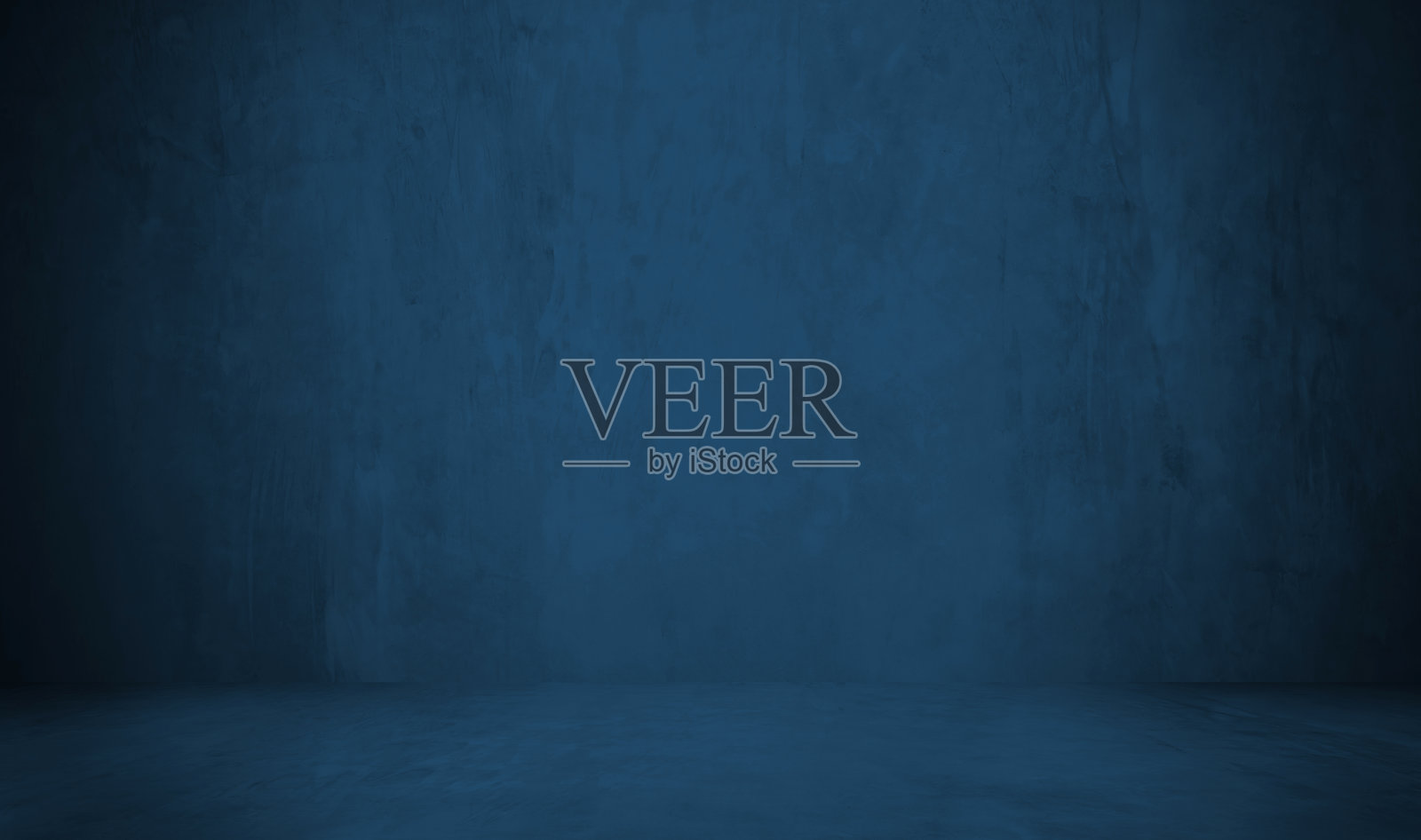 抽象的蓝色背景墙工作室房间，用于展示您的产品。照片摄影图片