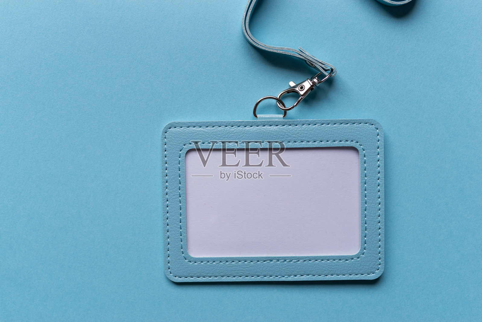 蓝色框架名片夹照片摄影图片