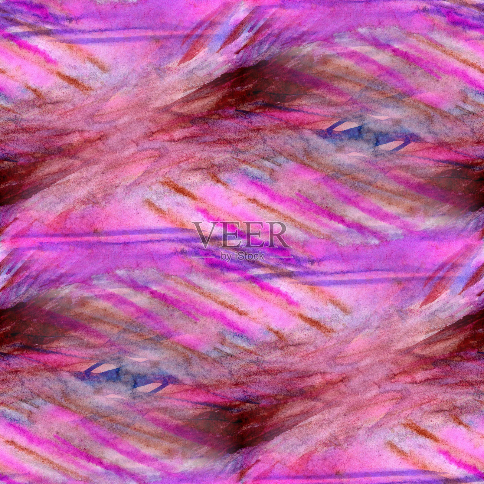 水彩紫色抽象纹理无缝图案插画图片素材