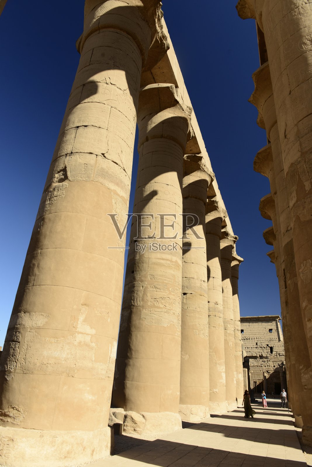 卢克索神庙，埃及卢克索市，非洲。照片摄影图片