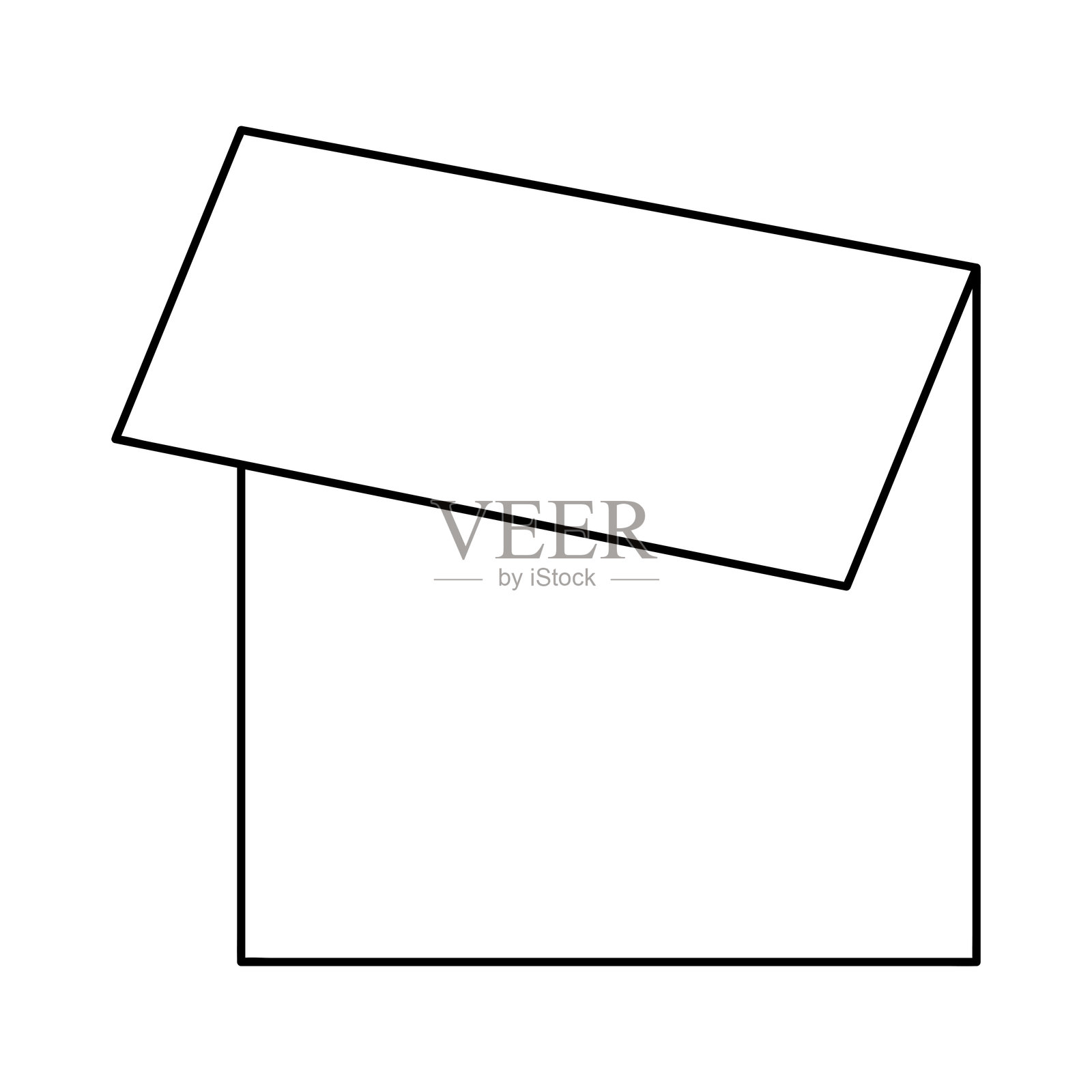 弯曲纸张的矢量图标符号，图形独立标志，网页图标设计插画图片素材