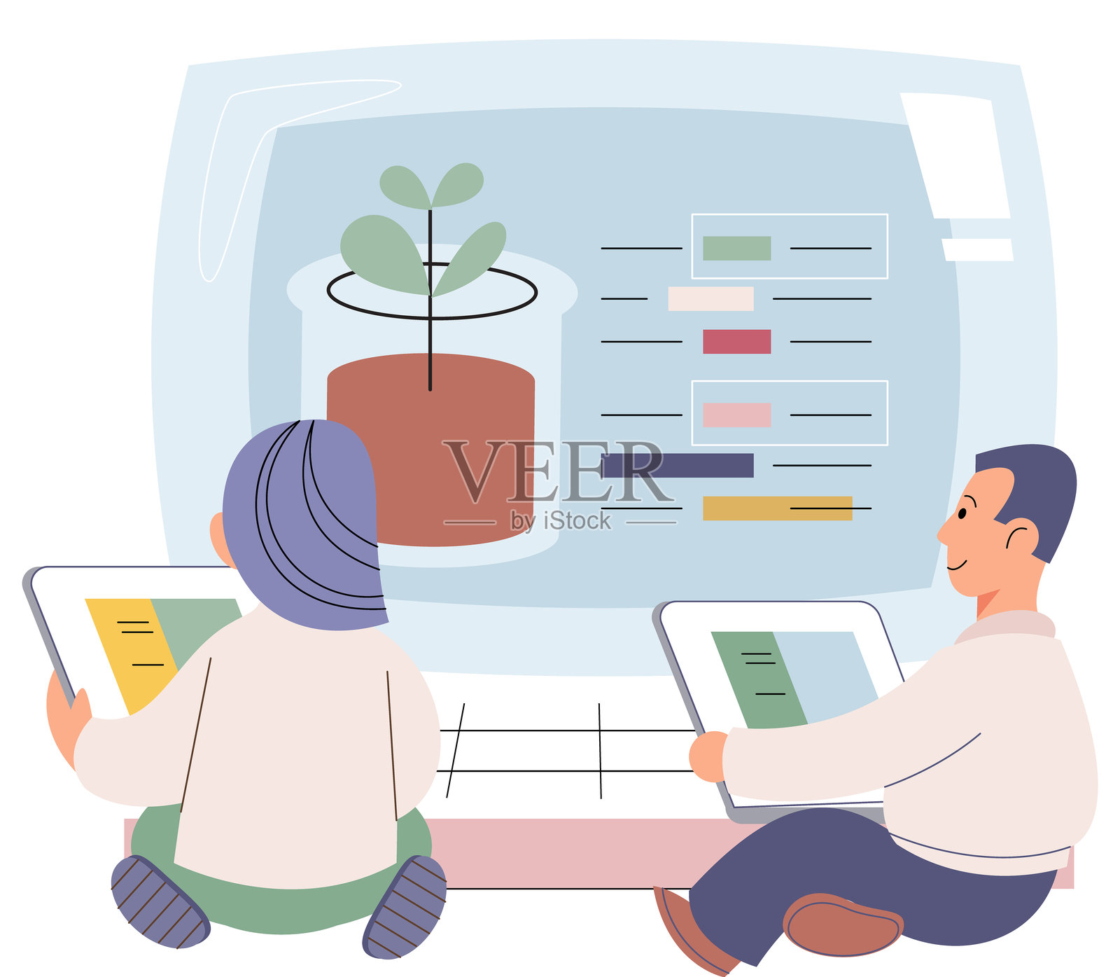 草药医学。植物疗法是古老的诗句，构成了草药医学的歌曲。插画图片素材