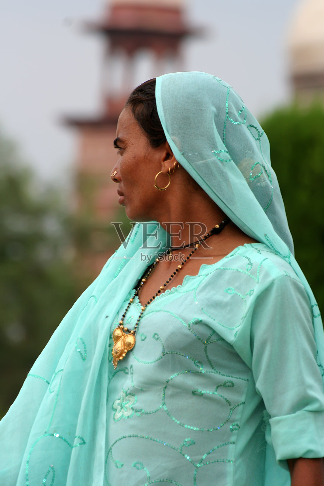 印度女性照片摄影图片