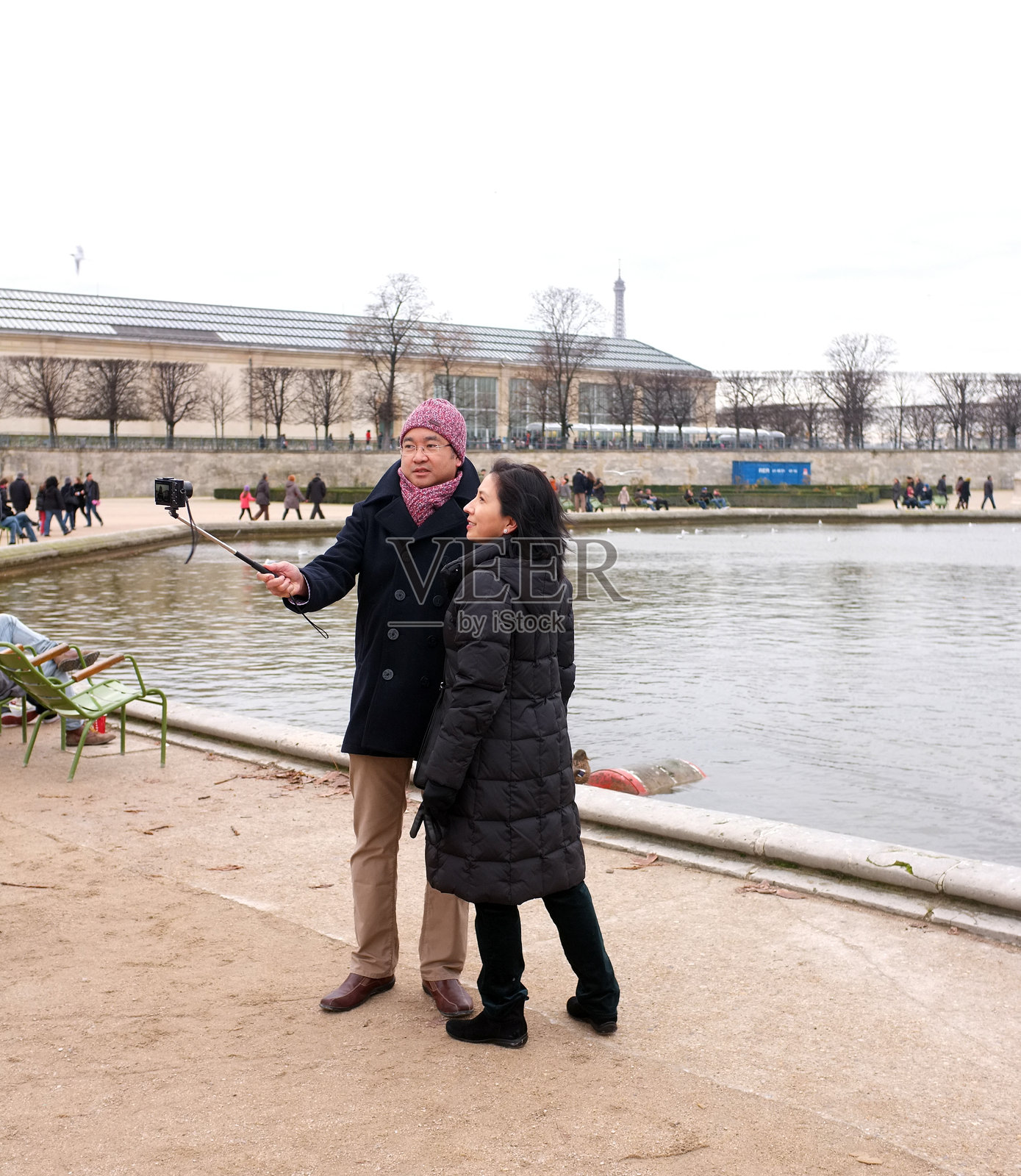 情侣的自画像照片摄影图片