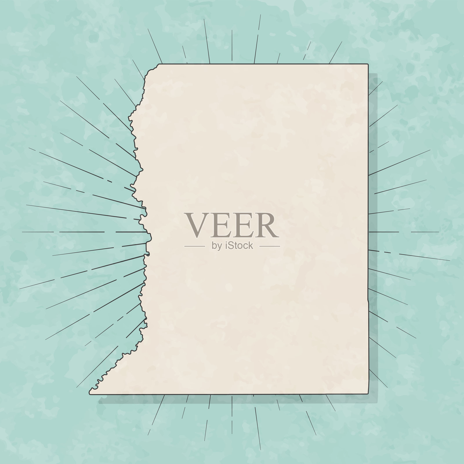 路易斯安那州圣海伦娜教区。复古风格地图 - 旧纹理纸张插画图片素材