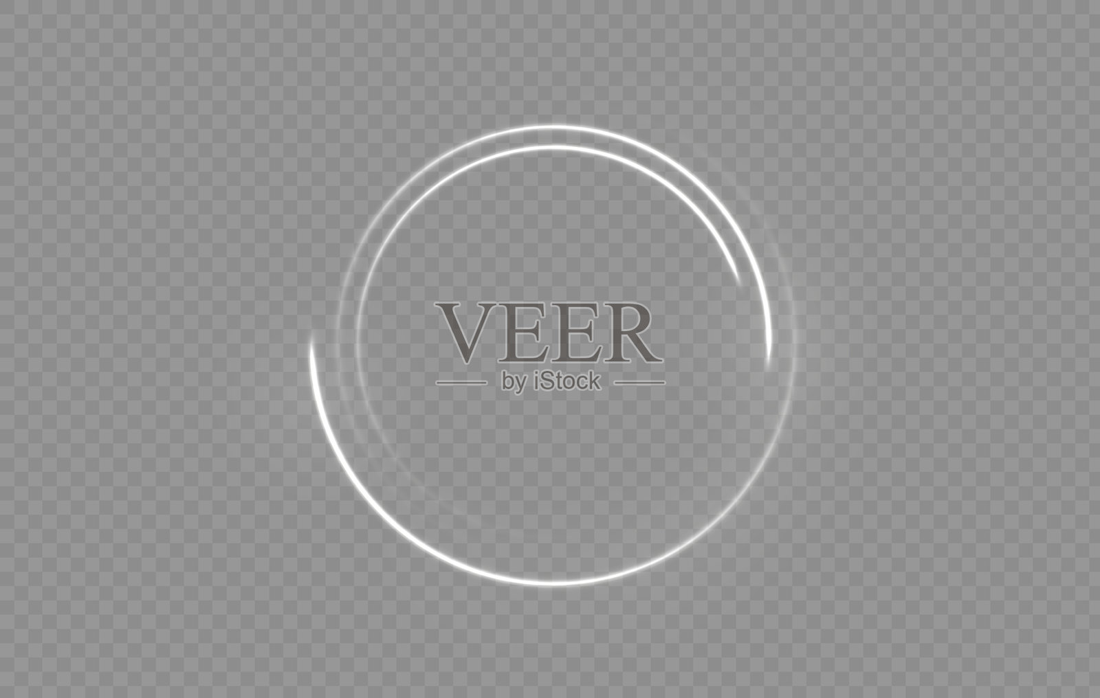 透明背景上的发光光圈爆炸。白色圆形边框。发光的霓虹圆形边框。发光圆圈的集合。黑色背景上的发光环。矢量闪光。居中。照片摄影图片