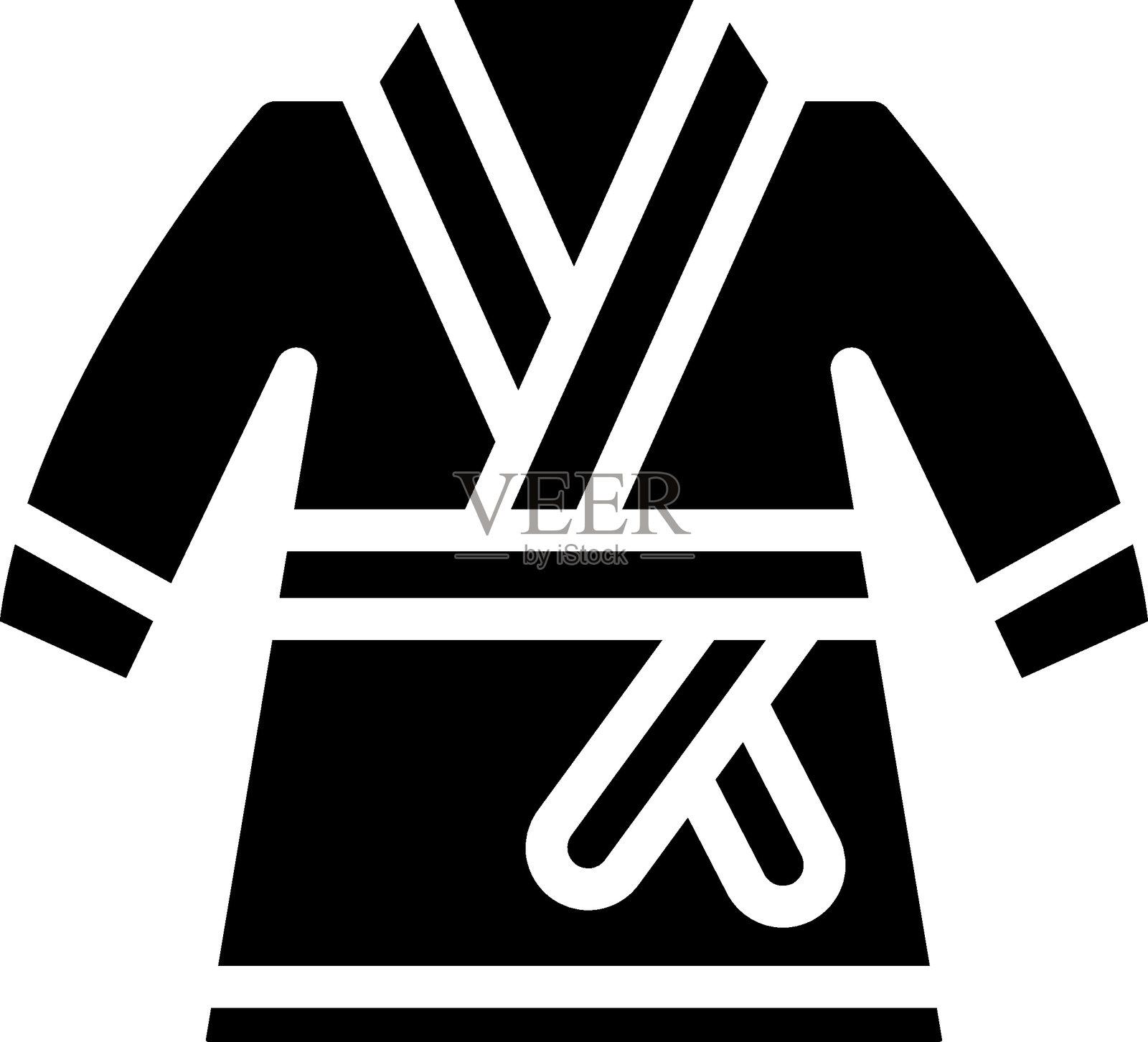 空手道道服矢量设计图标风格插画图片素材