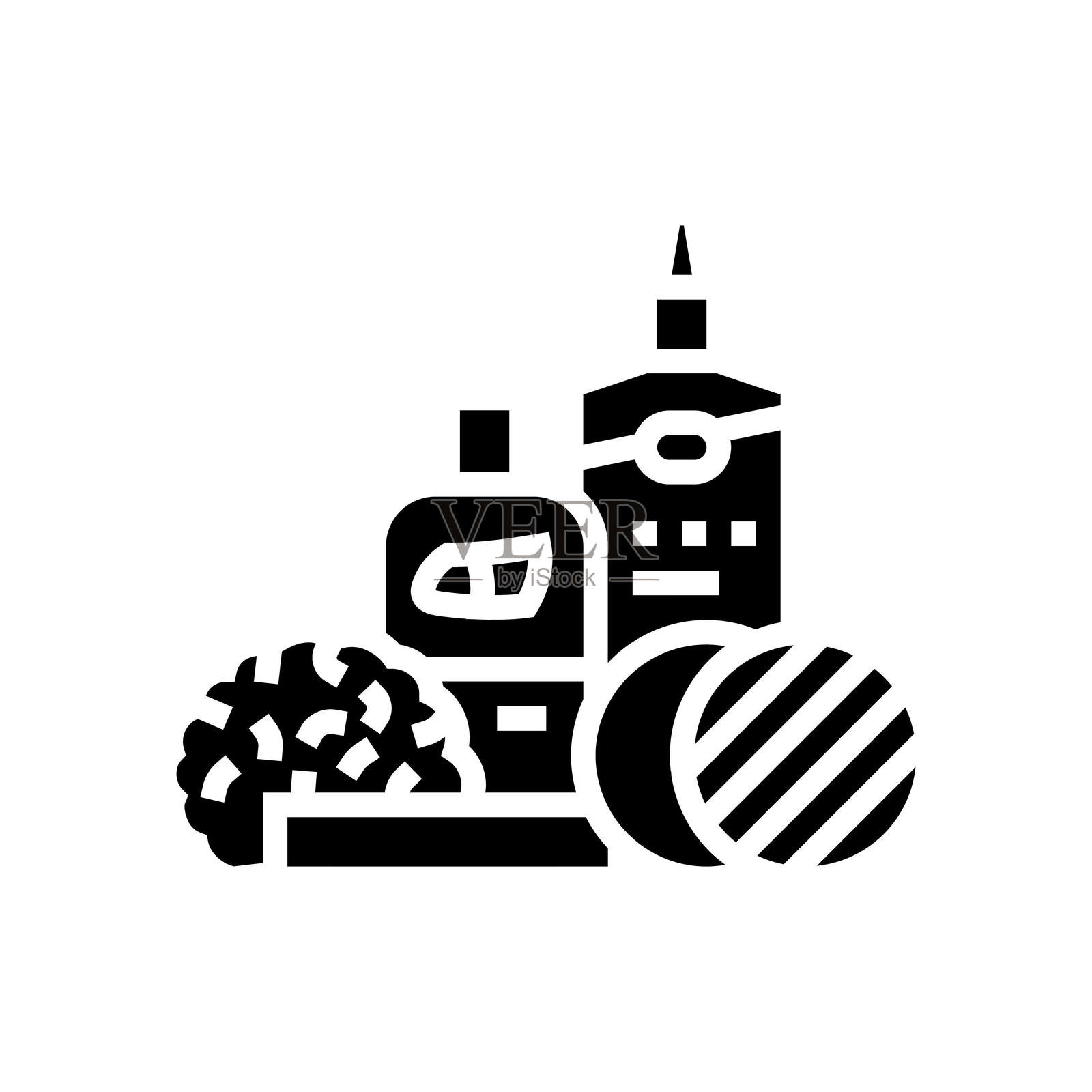 汽车大灯修复套件图标矢量插图插画图片素材