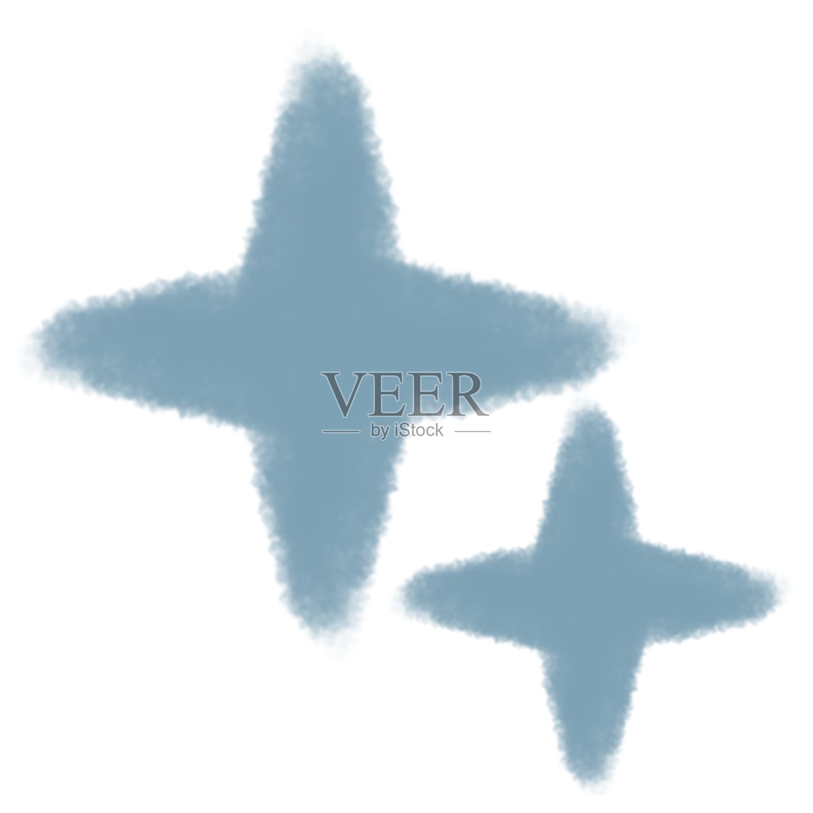 雪花，美丽可爱的插图。插画图片素材