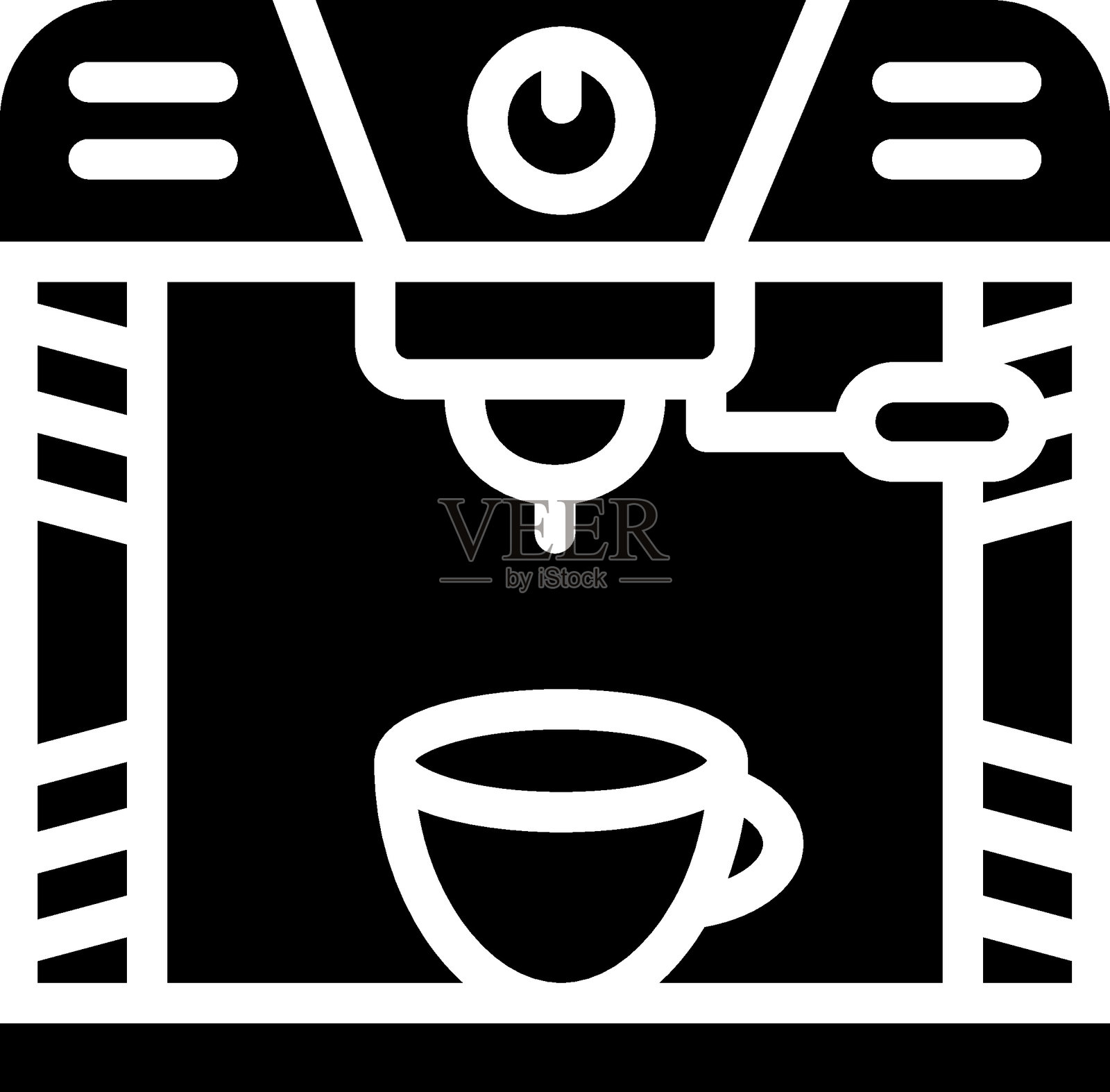 咖啡机矢量设计图标风格插画图片素材