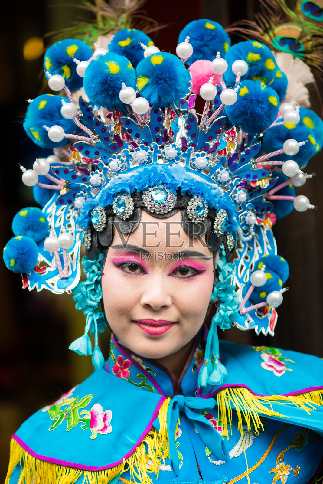 四川戏曲女演员照片摄影图片