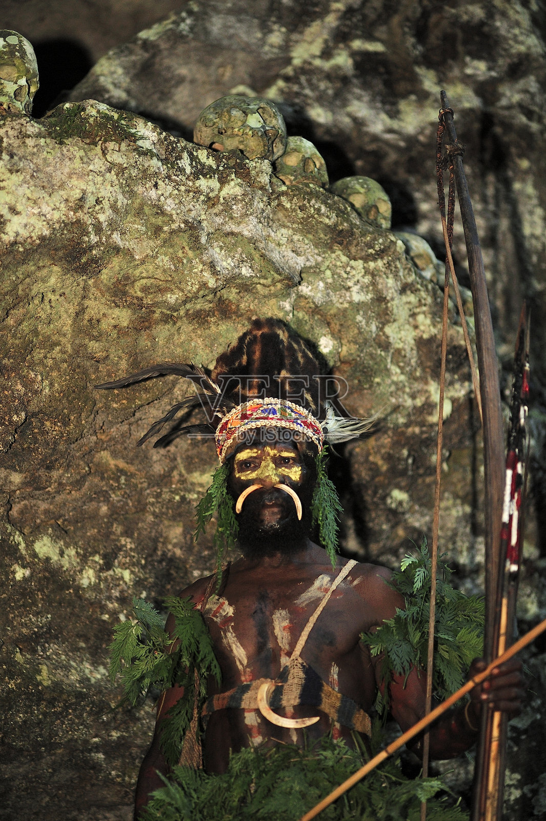 雅菲部落的战士照片摄影图片