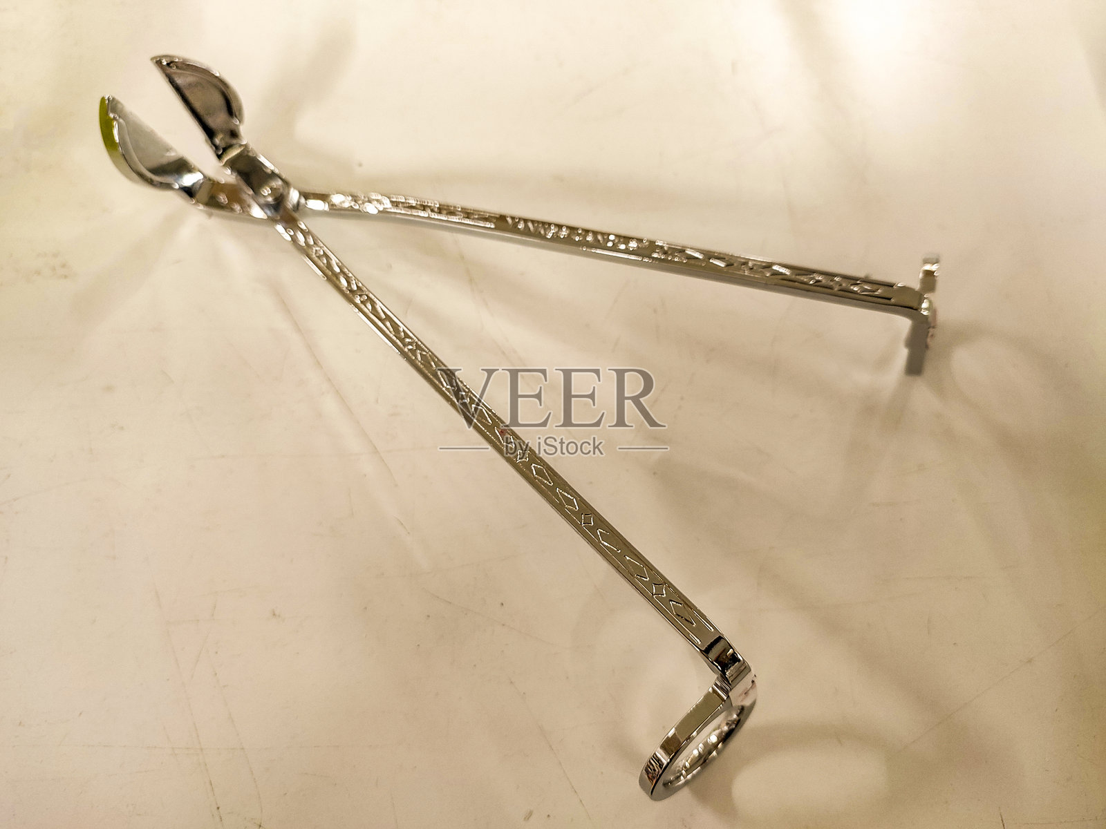 在英国苏格兰格拉斯哥的金属特制剪刀照片摄影图片