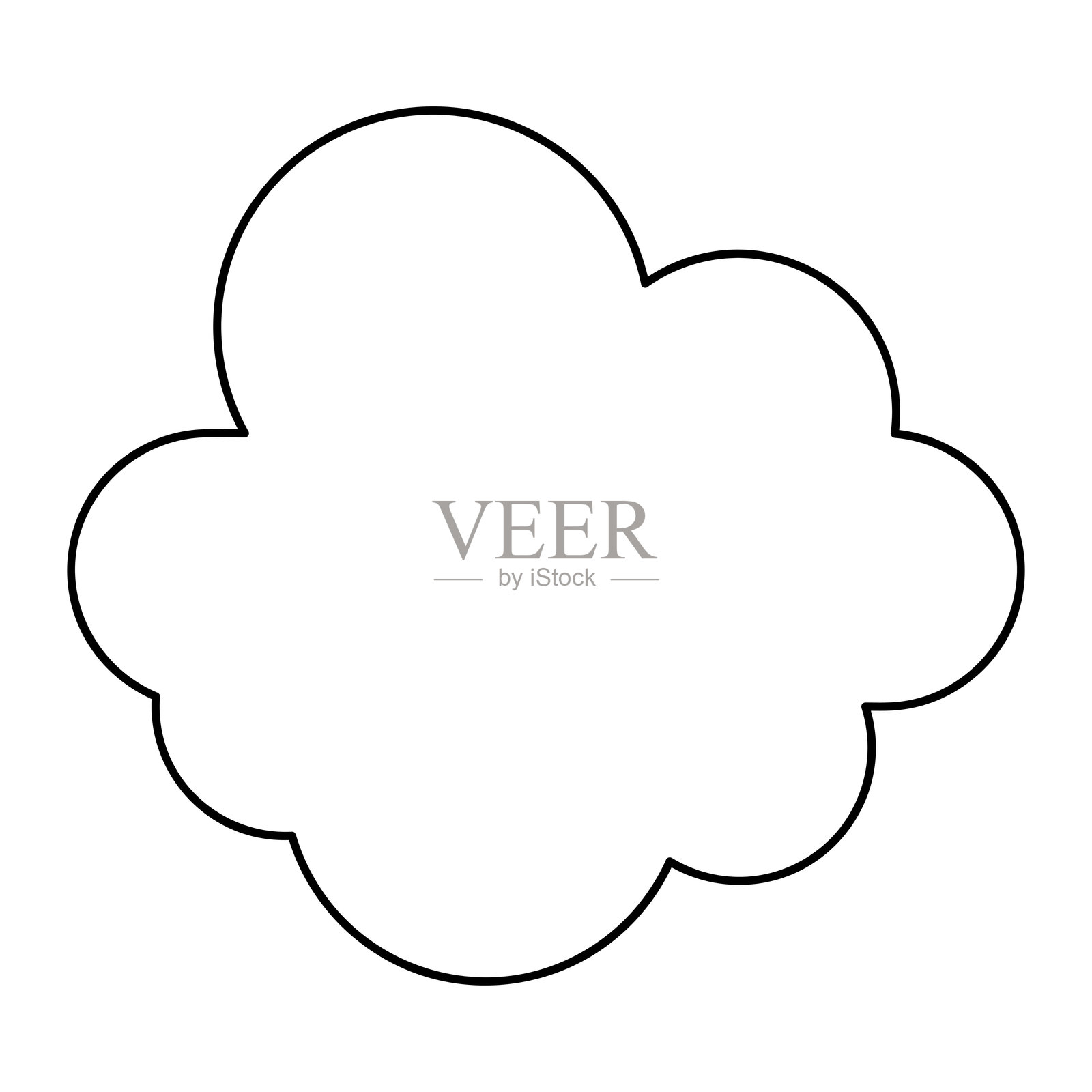 语音气泡 云 矢量图标 符号 图形 独立标志 网页图标设计插画图片素材