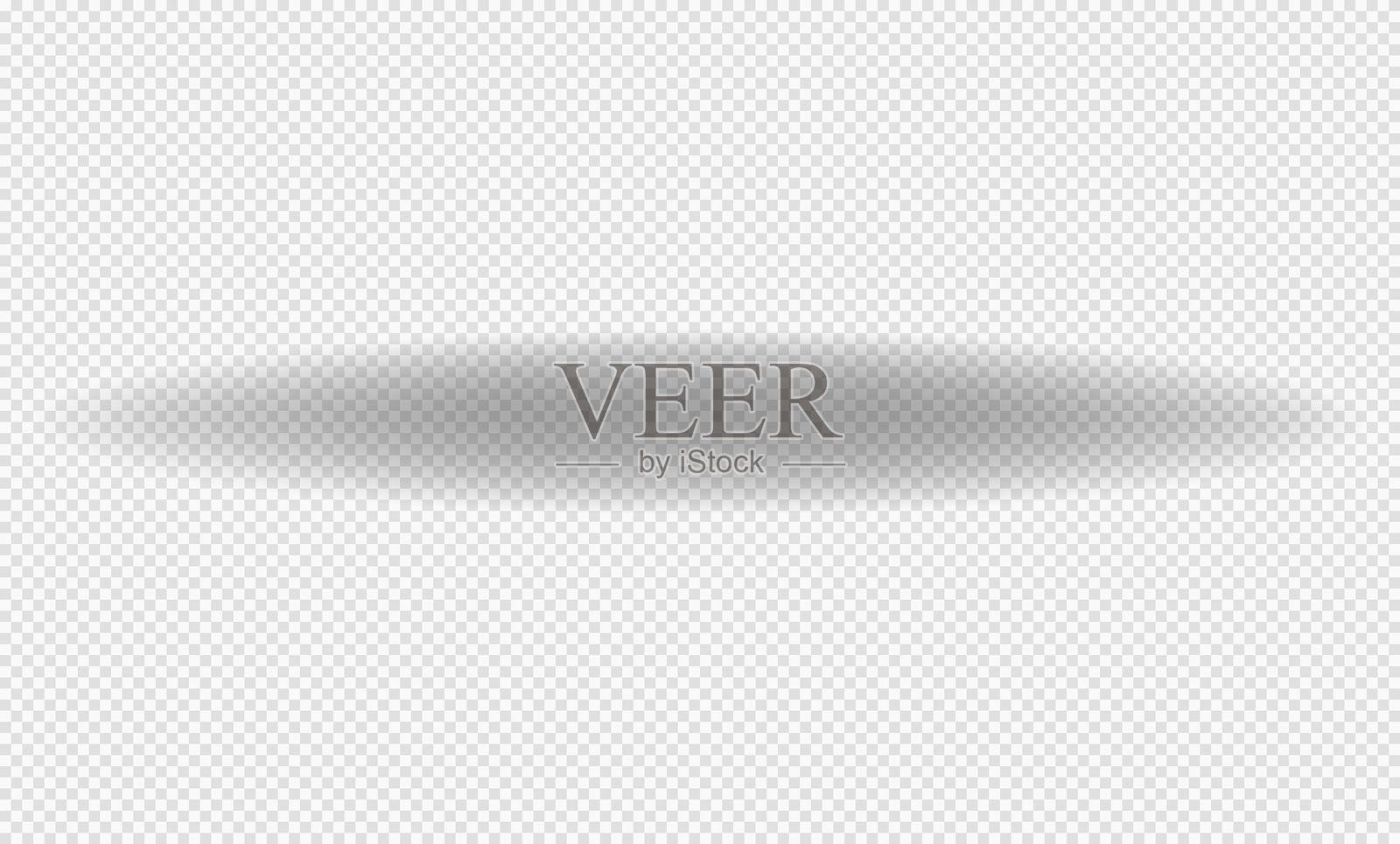 真实的柔和边缘阴影。矢量阴影效果。透明椭圆阴影。插画图片素材