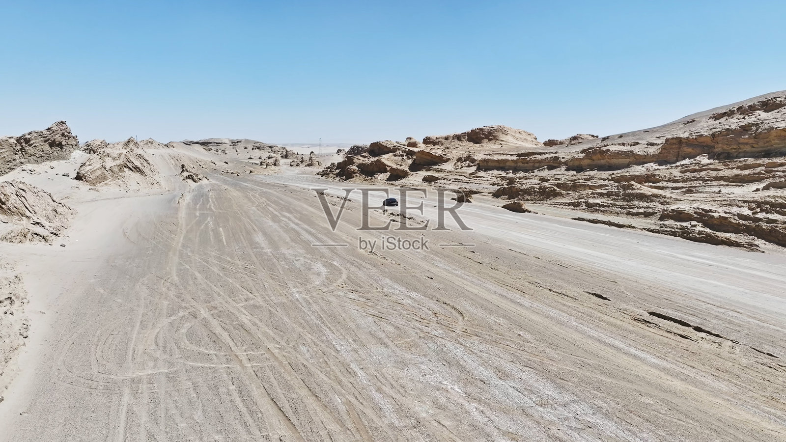 柴达木盆地的雅丹地貌，魔鬼城，中国，亚洲。照片摄影图片