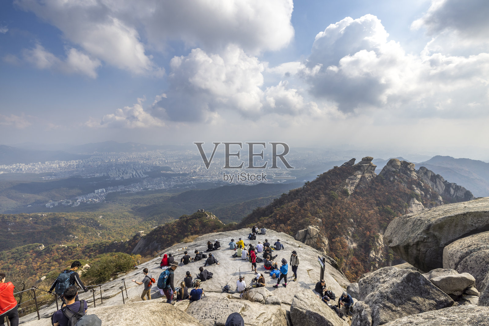 北岳山峰，首尔，韩国照片摄影图片