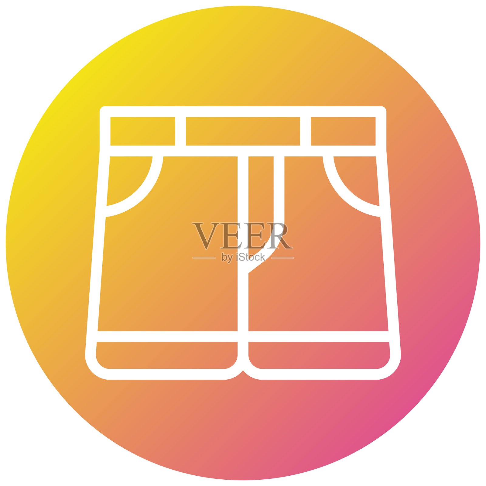 短裤矢量图标设计插图插画图片素材