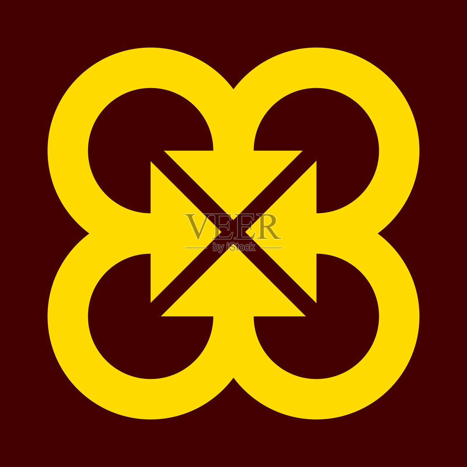 矢量插图圆形箭头logo设计插画图片素材