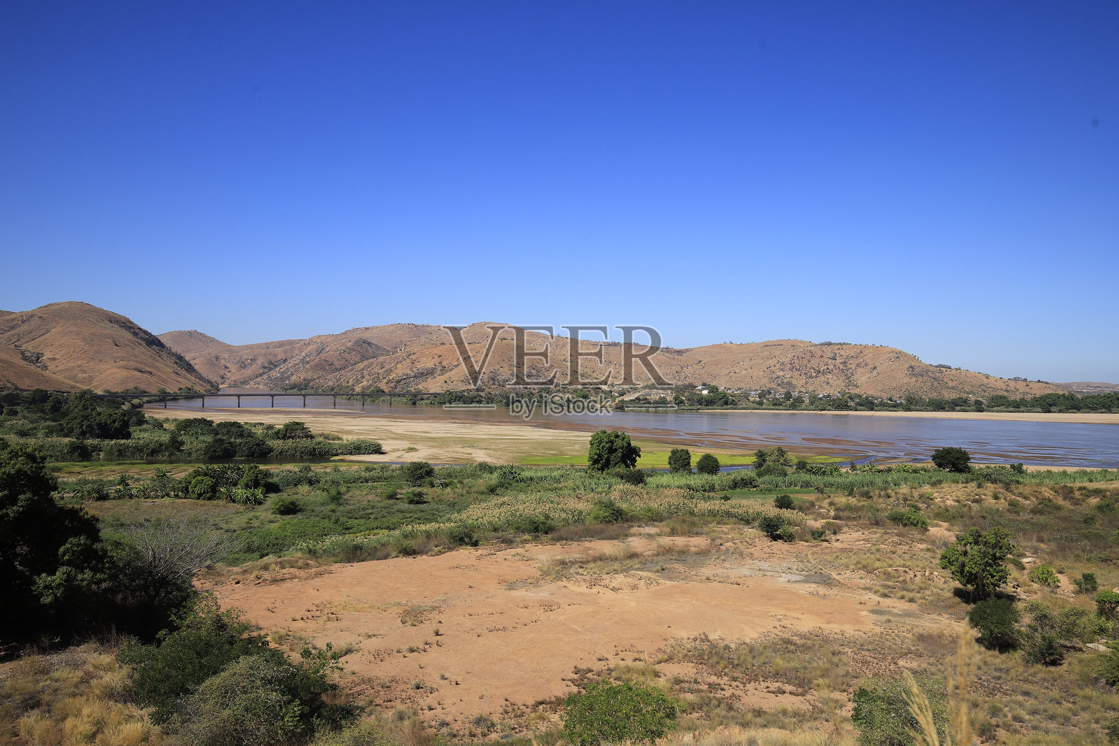 马达加斯加的山脉风景乡村景观照片摄影图片