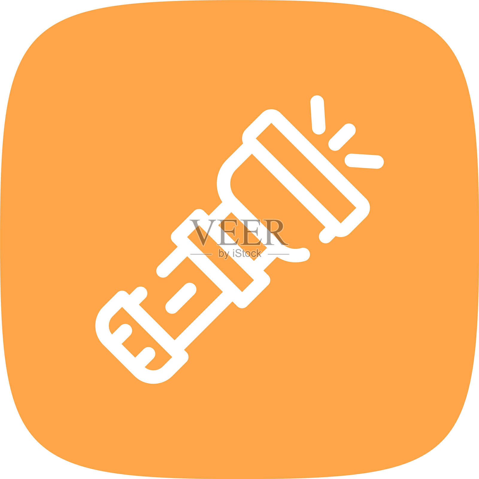 手电筒图标插画图片素材