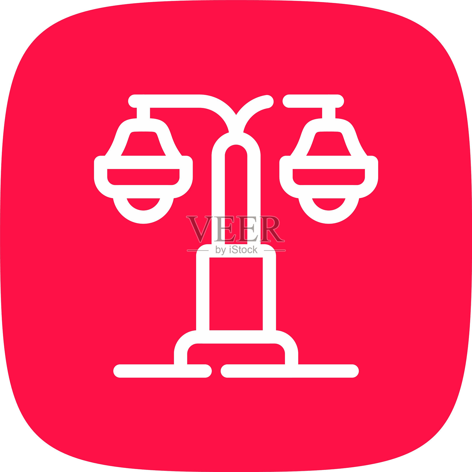 街灯图标插画图片素材